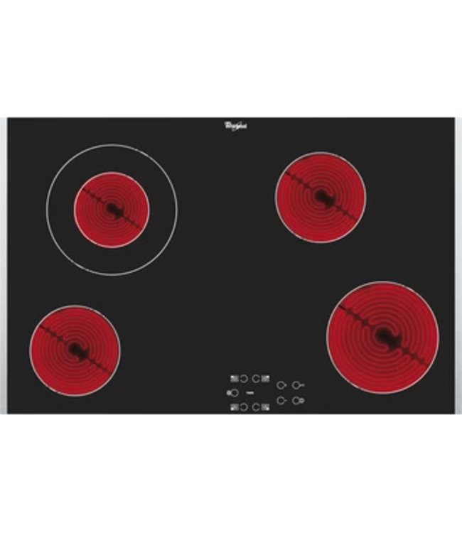 Whirlpool AKT 8330/LX Keramische kookplaat - 77 cm