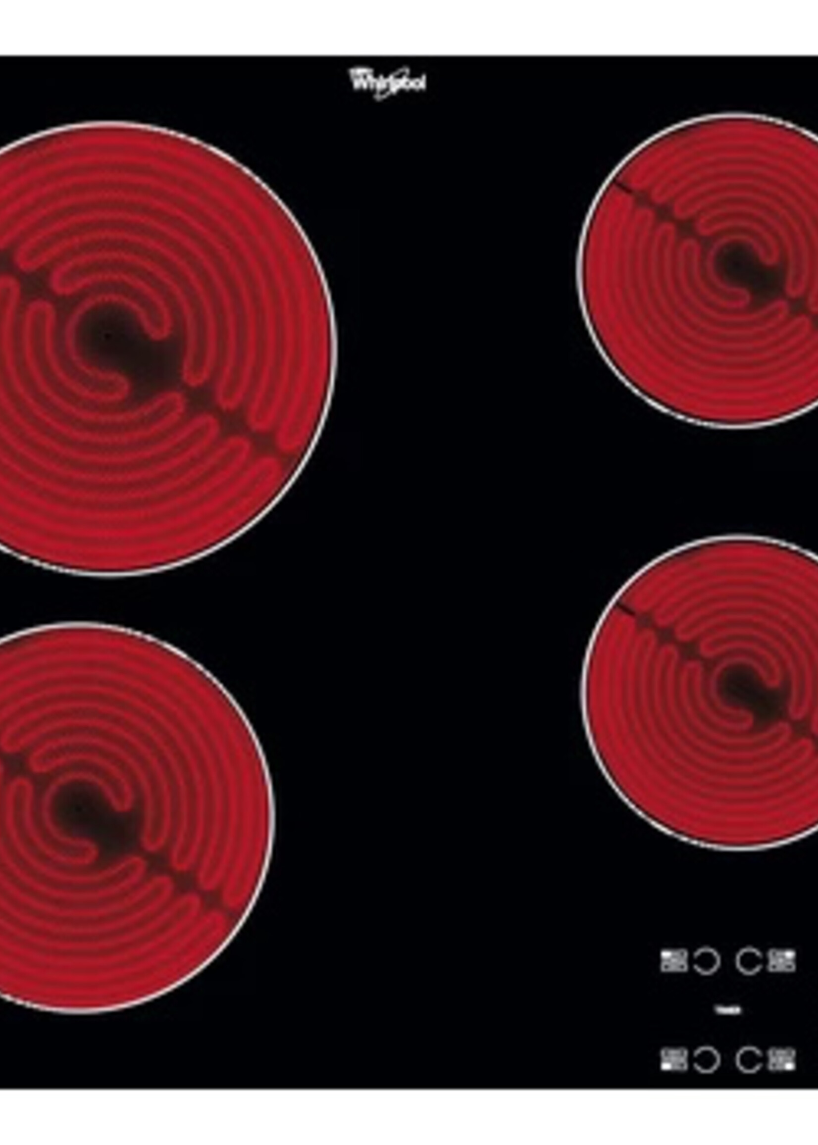 Whirlpool AKT 8090/NE Keramische kookplaat - 58 cm