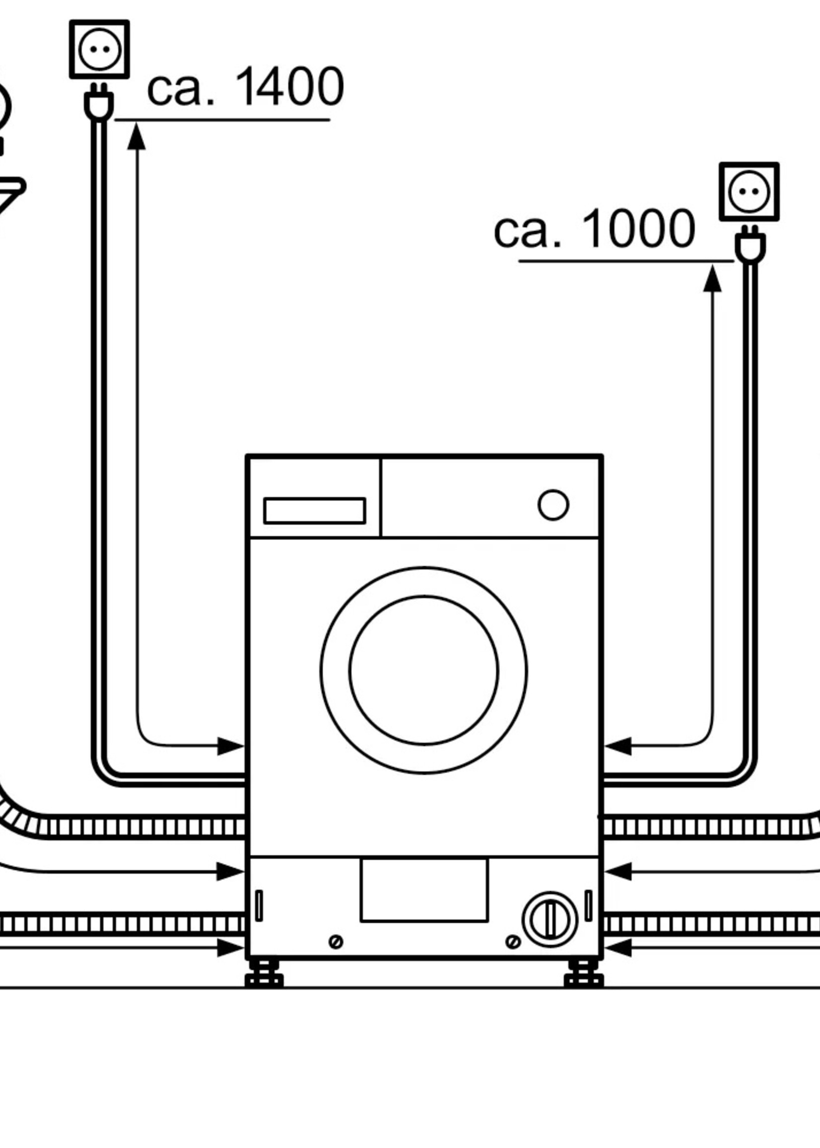Bosch WKD28542EU Inbouw was-droogcombinatie 7/4 kg