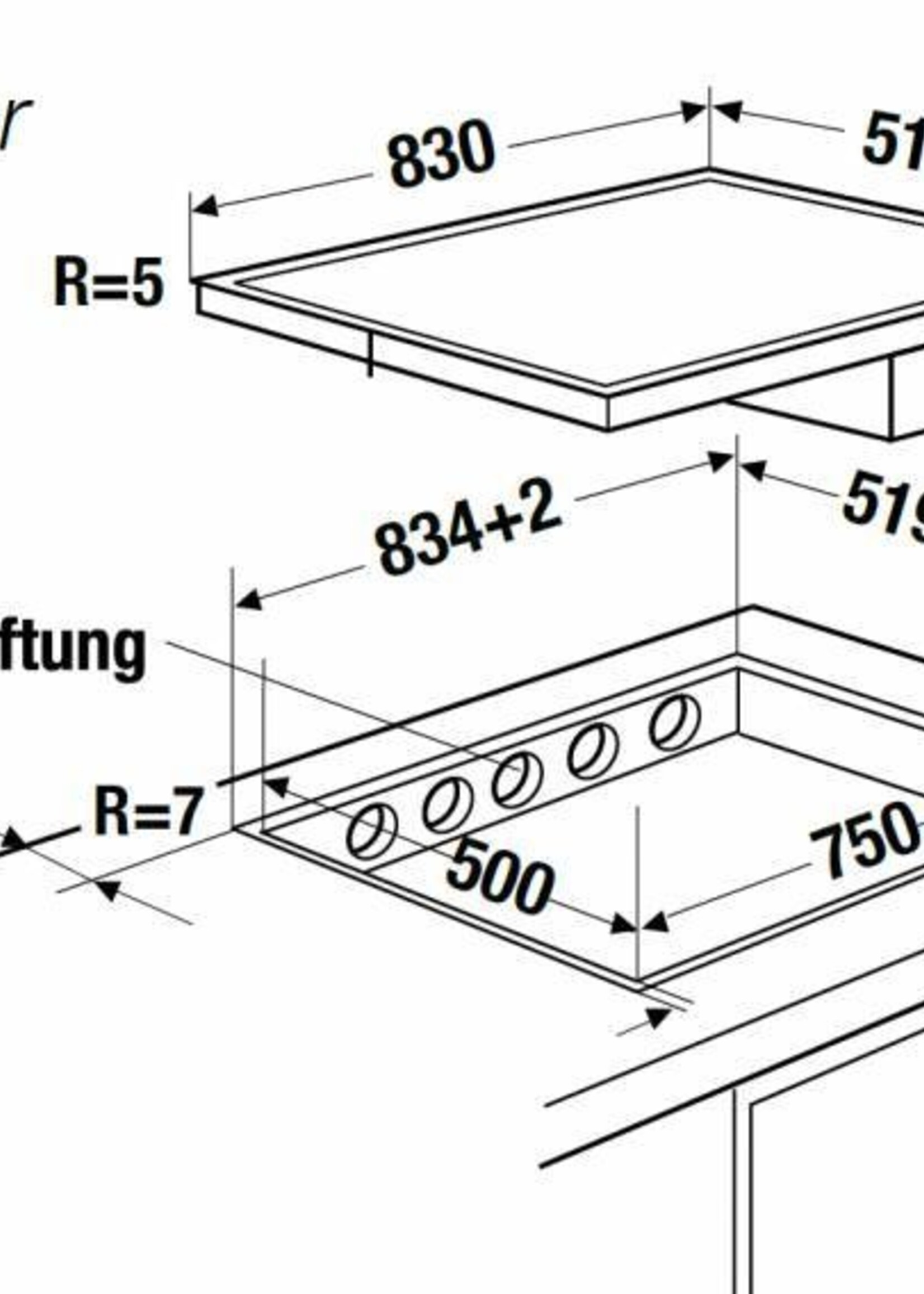 Küppersbusch KMI8500.0SR inductiekookplaat met afzuiging -  INCL PlasmaHome QUADRO 800