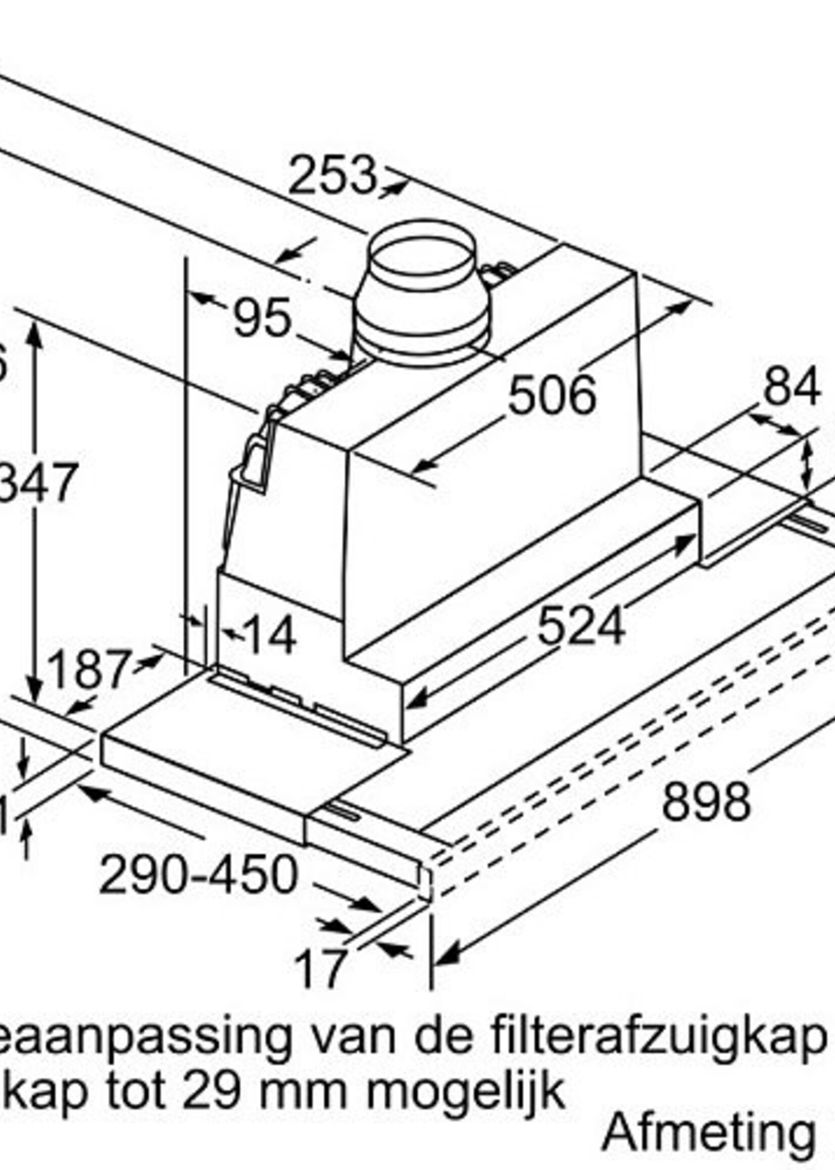 Siemens LI97SA561S studioLine Vlakscherm afzuigkap - 90 cm