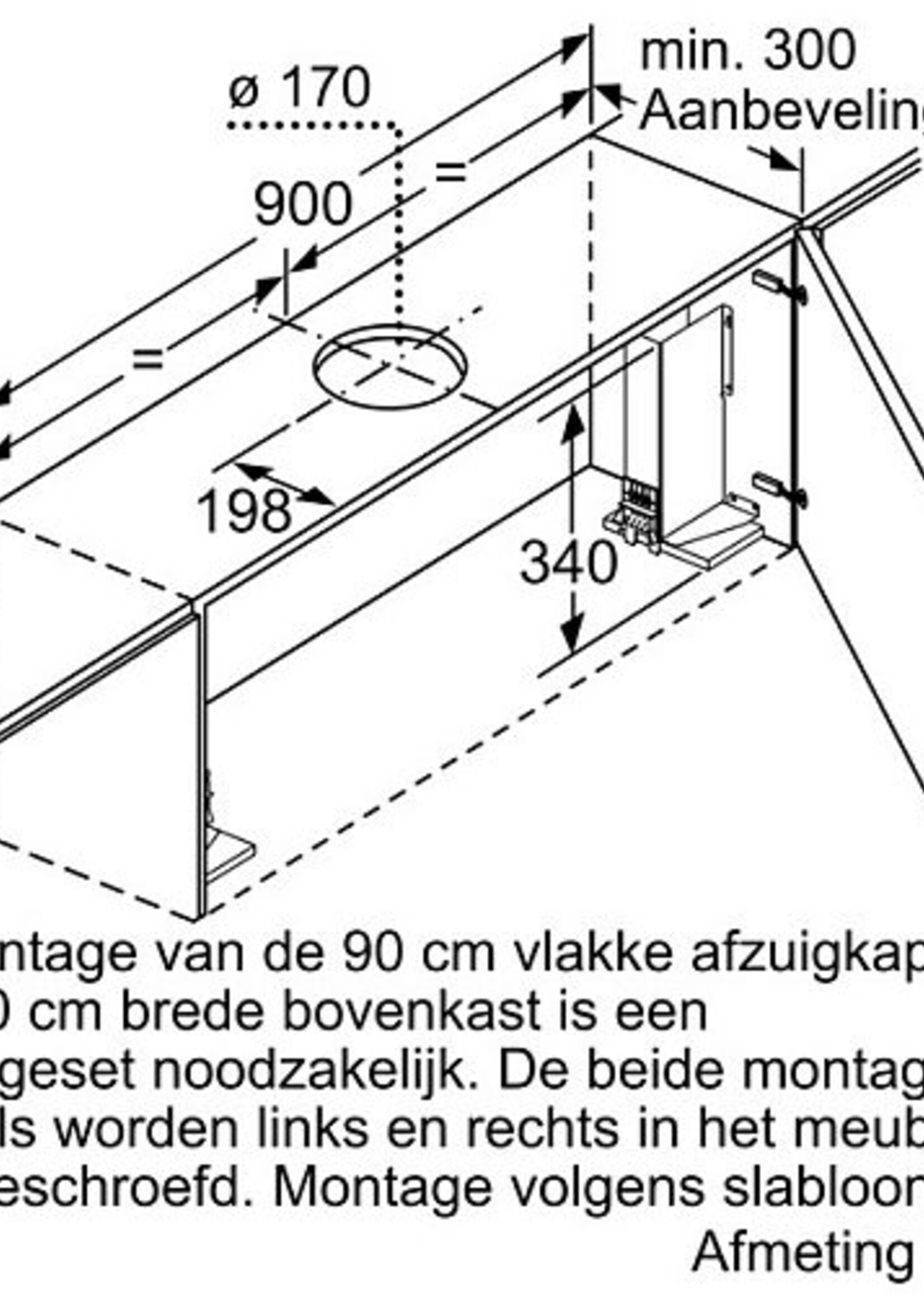 Siemens LI97SA561S studioLine Vlakscherm afzuigkap - 90 cm