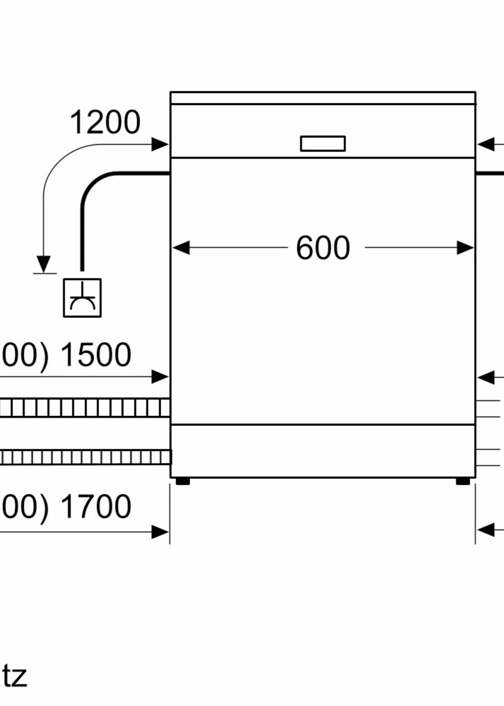 Bosch SMD6ZB801E Geïntegreerde vaatwasser - 60 cm