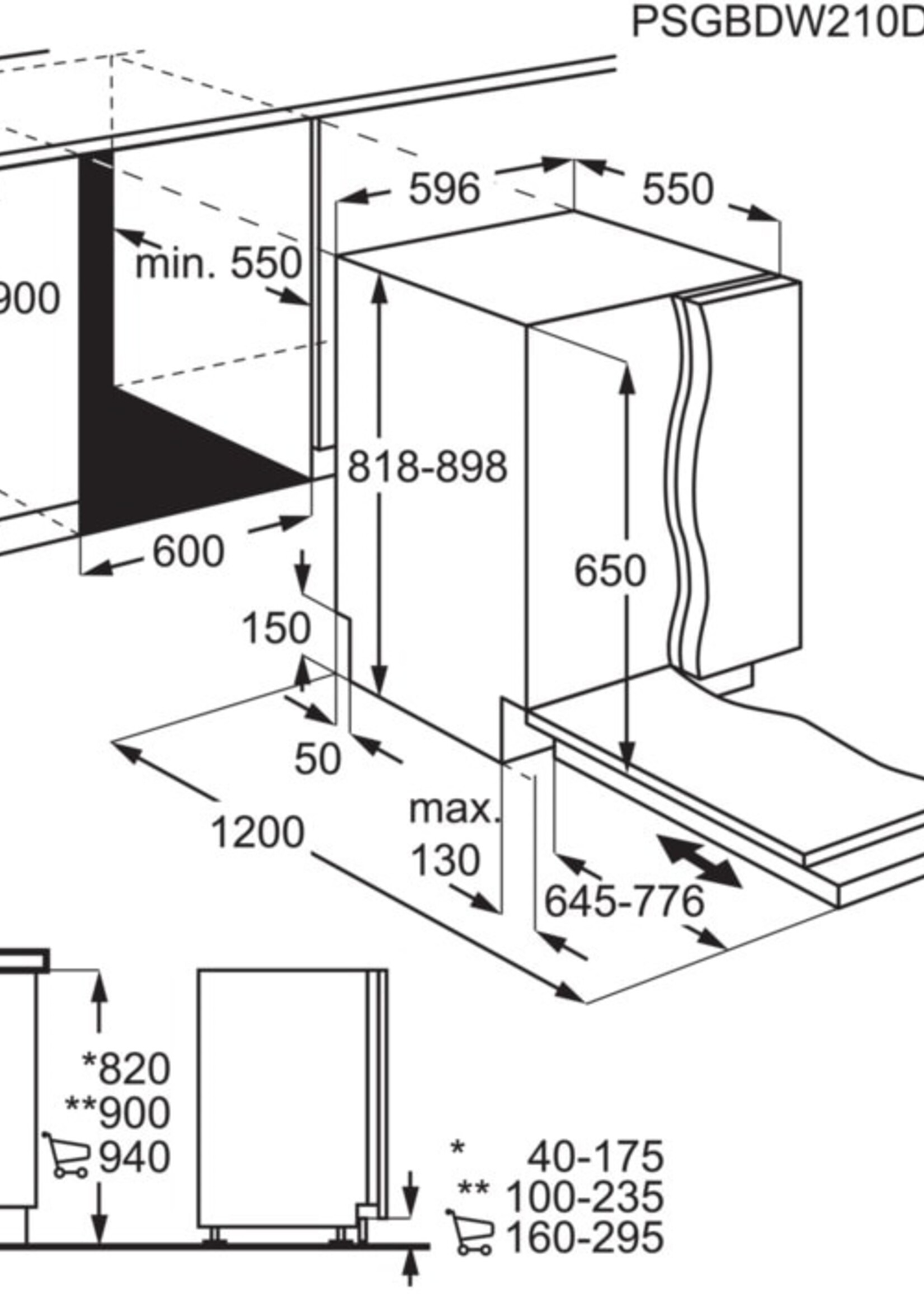 AEG FSB53927Z Vaatwasser Volledig  Geintegreerd - 60 cm