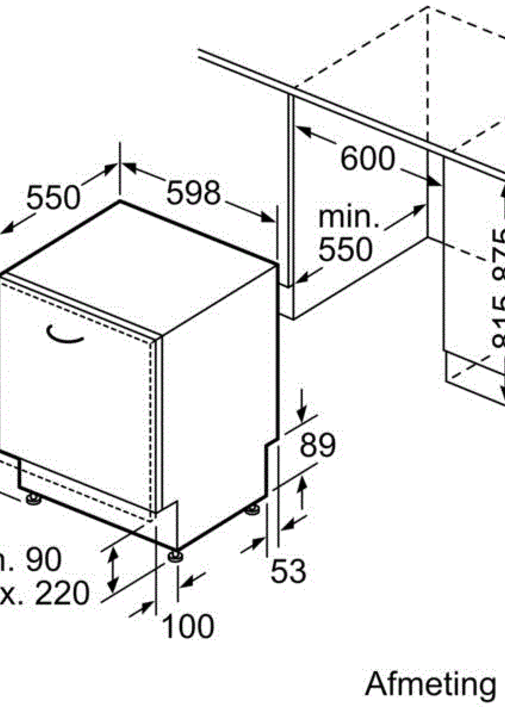 Siemens SN85E800BE inbouw vaatwasser WINKEL MODEL