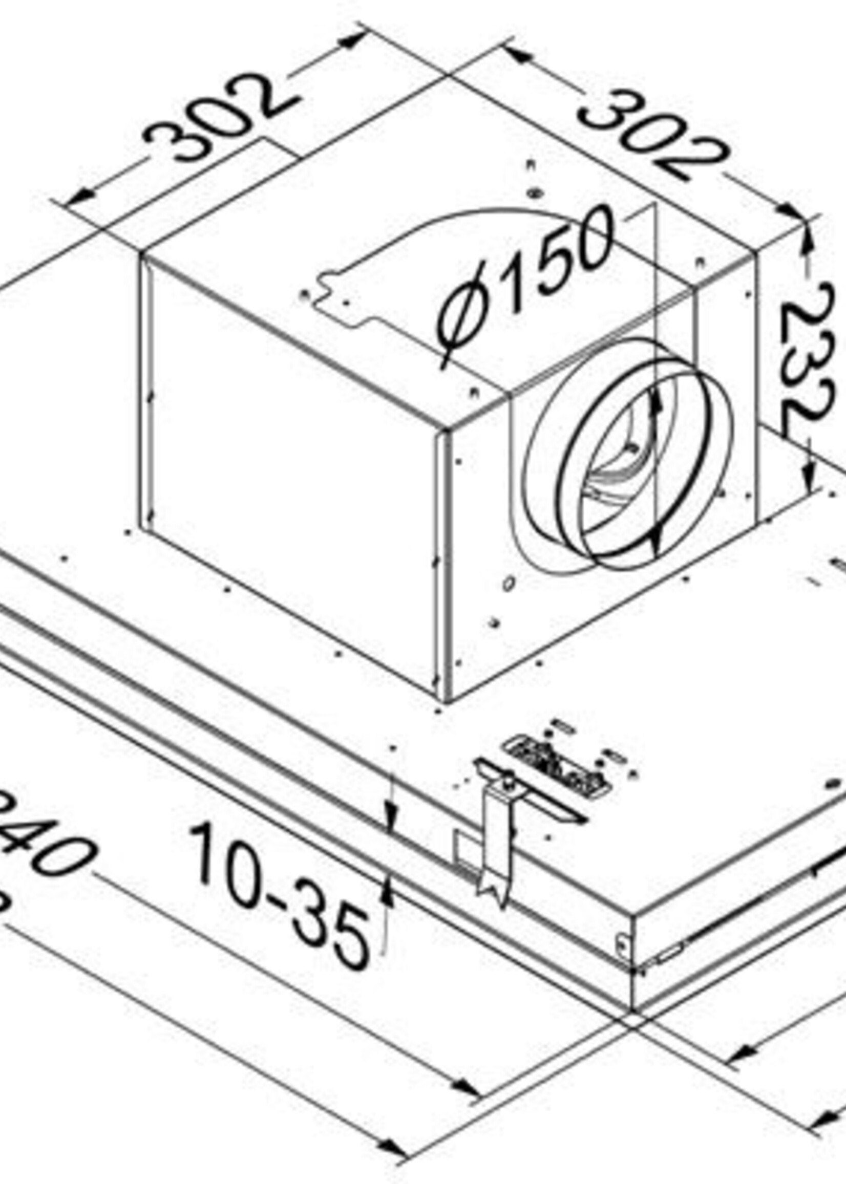 Novy 6831 plafondunit (wit)