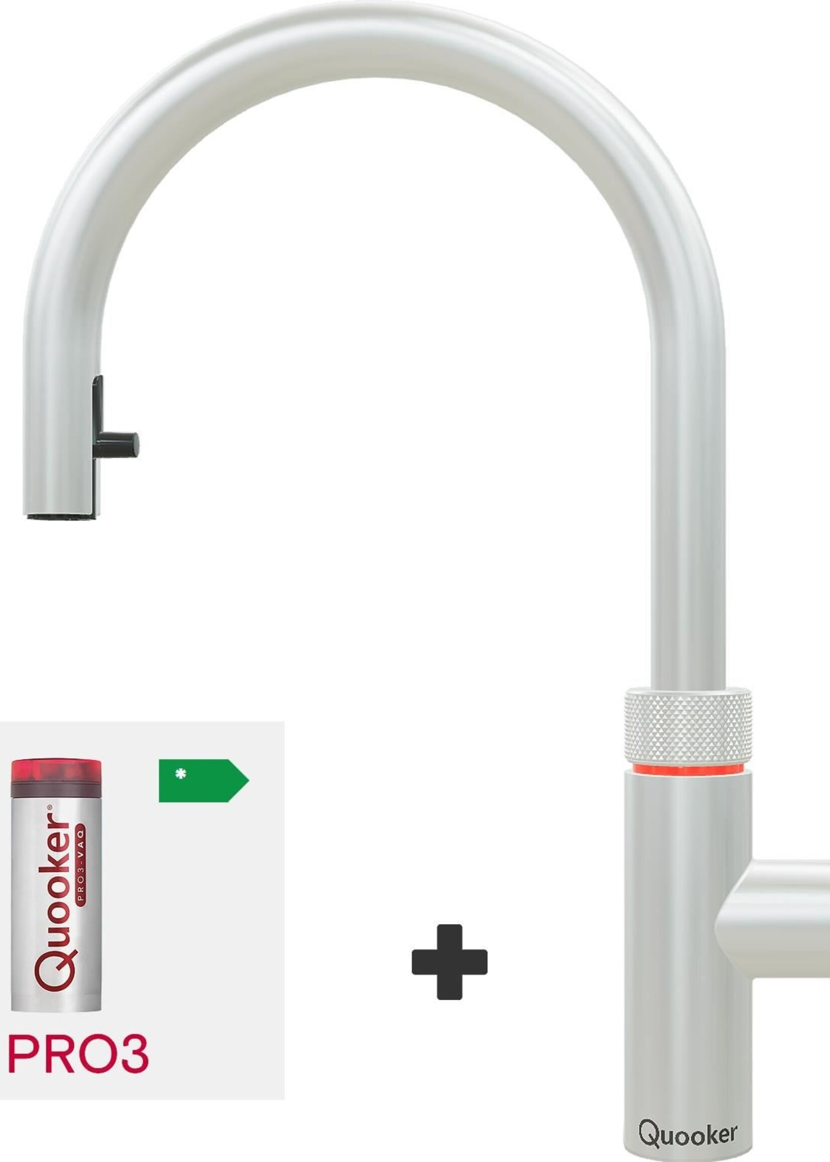 Quooker 3XRVS | Inclusief Montage | Flex PRO3-VAQ RVS
