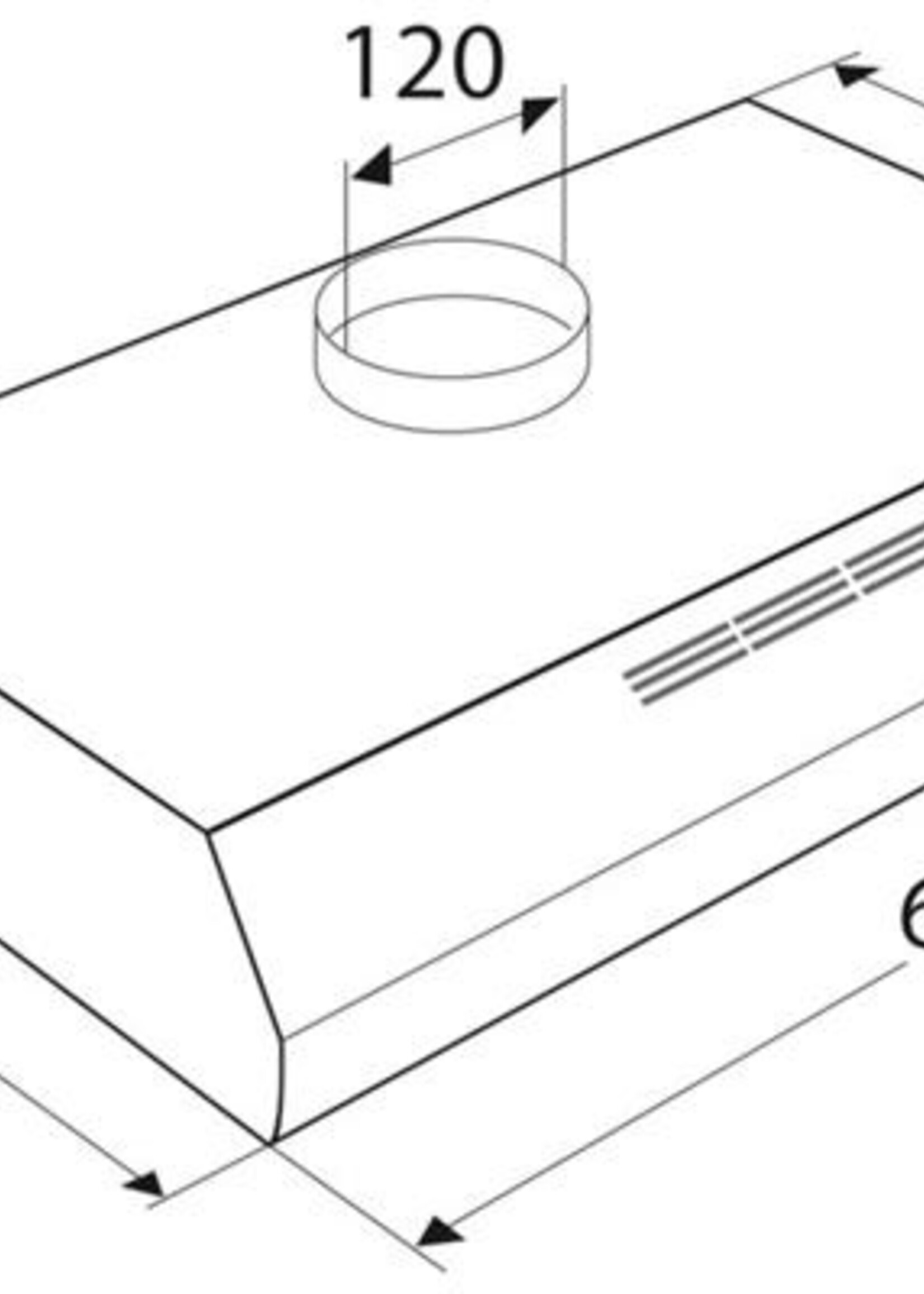 Etna AO460RVS Onderbouw Afzuigkap