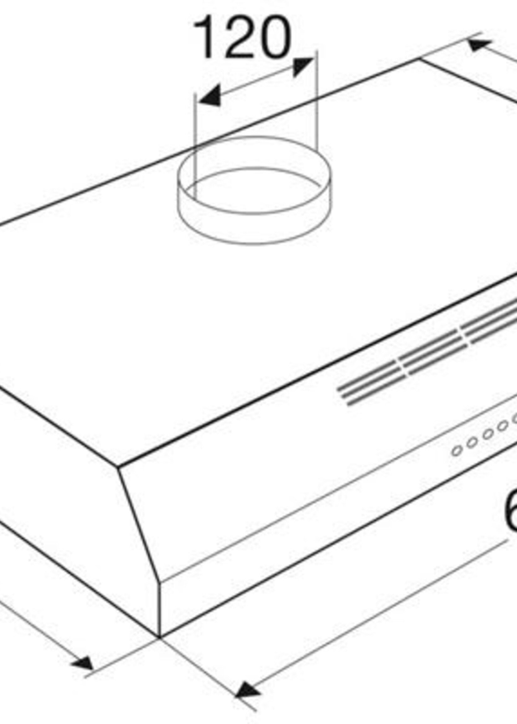 Etna AO660WIT Onderbouw Afzuigkap