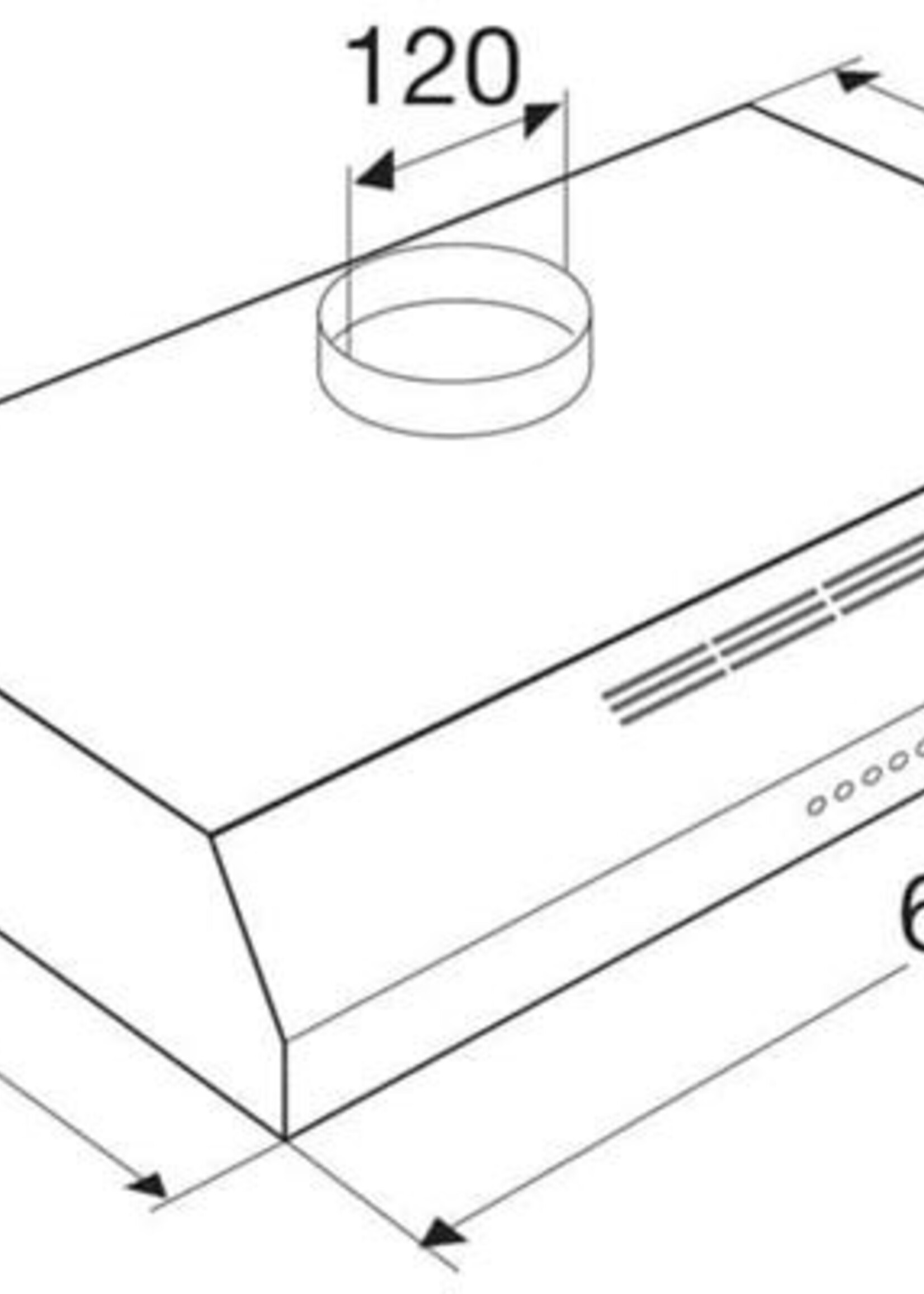 Etna AO761WIT Onderbouw Afzuigkap