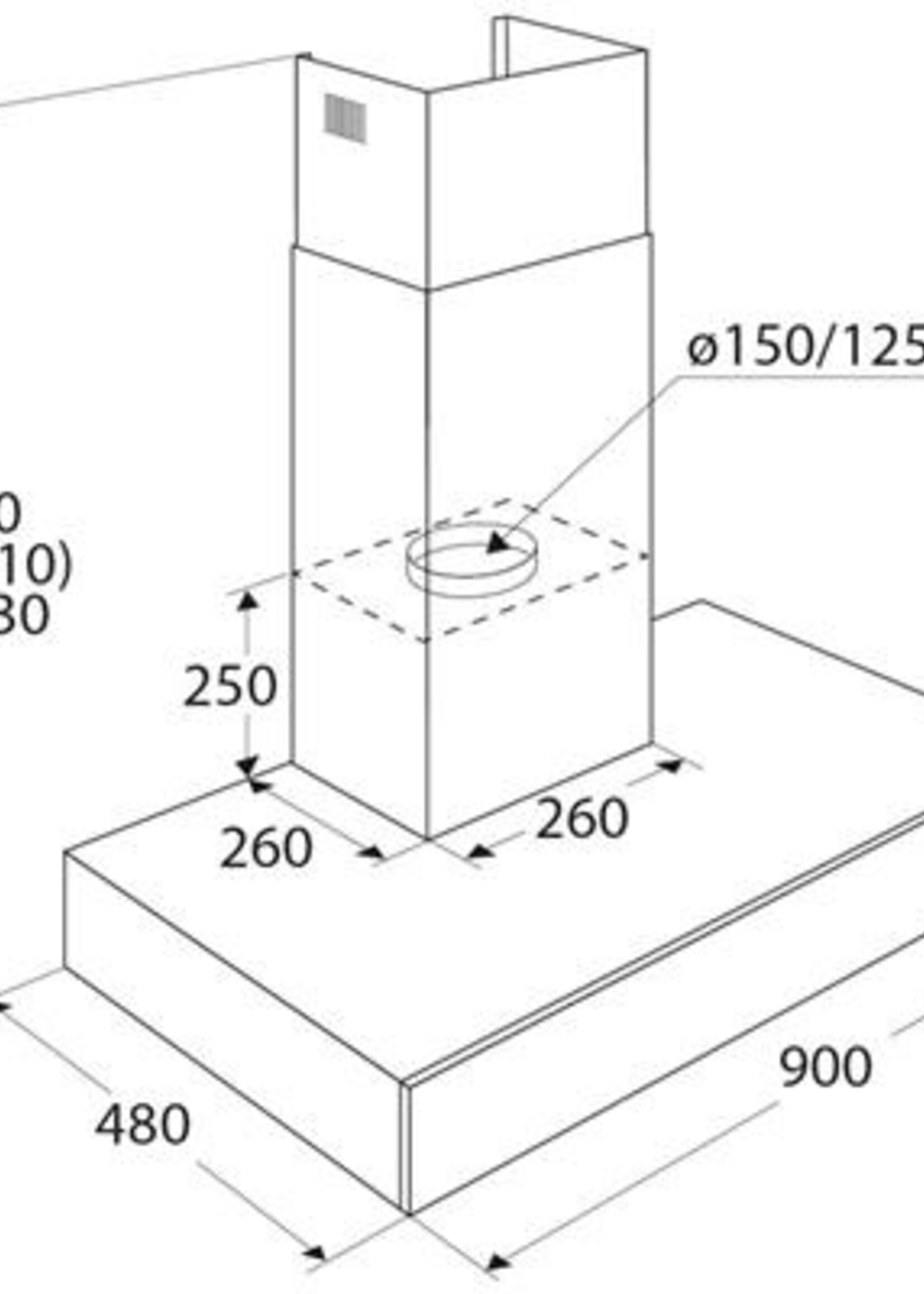Etna AB790ZT Wandschouw Afzuigkap