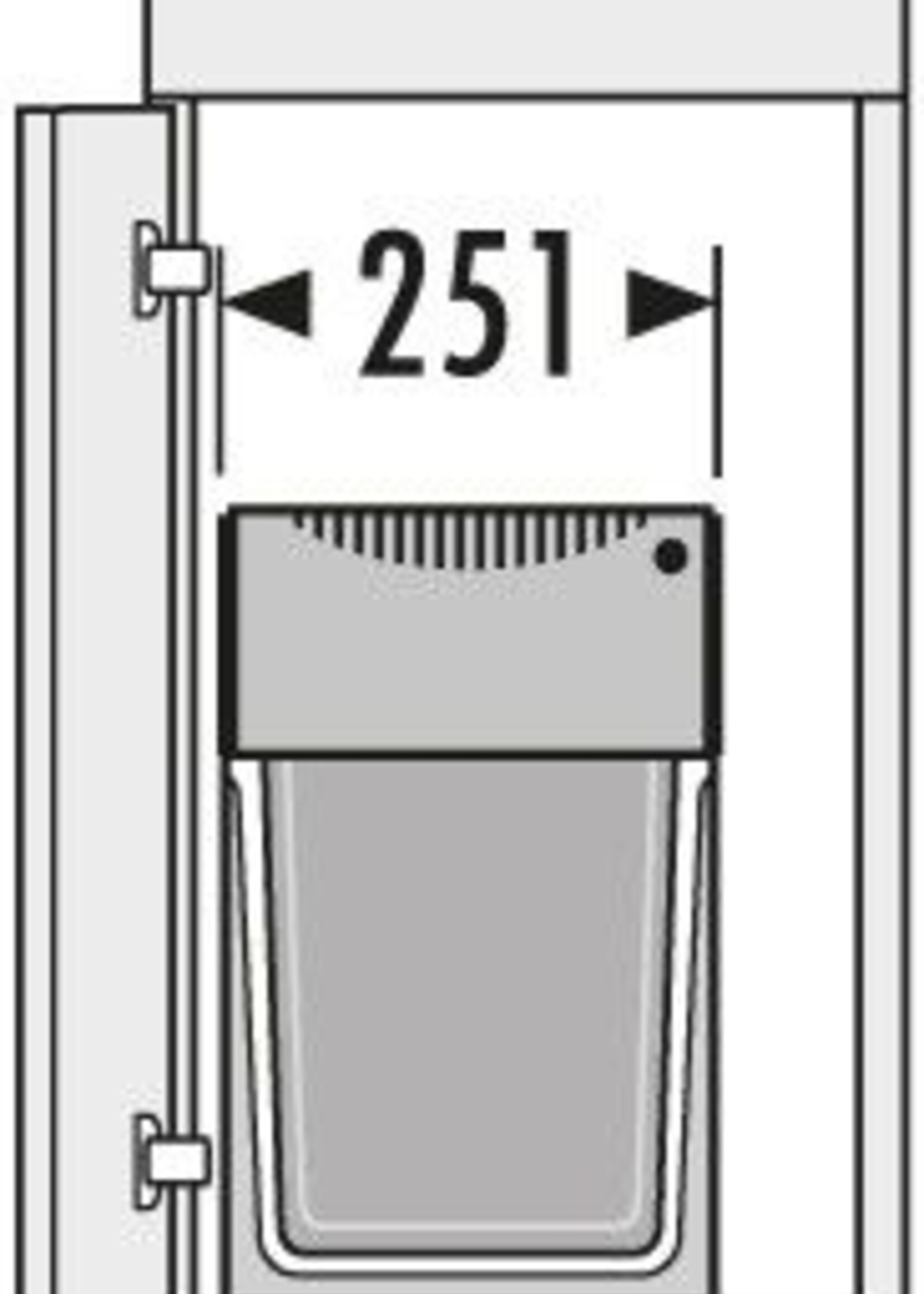 Hailo AE366685 Tandem afvalemmer zwart