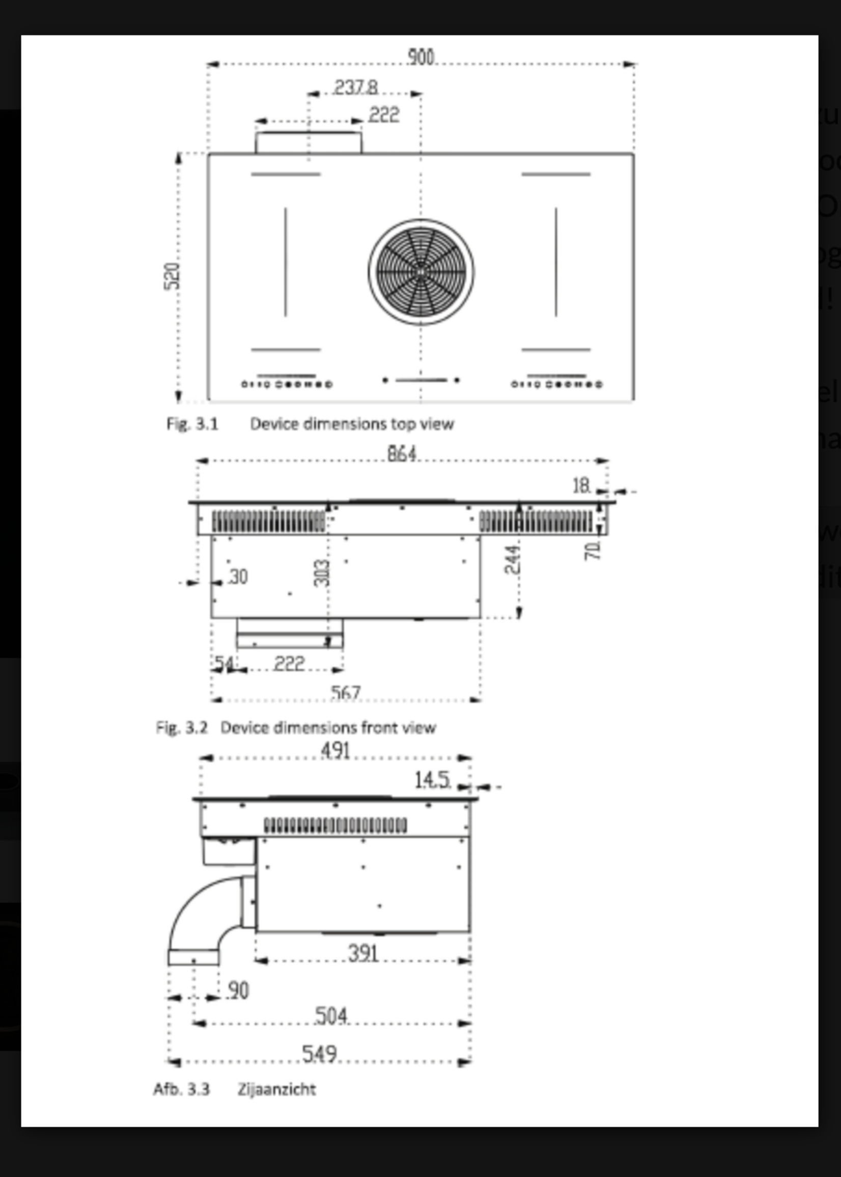Exquisit EKI8092BSH Inductie kookplaat met afzuiging - 90 cm