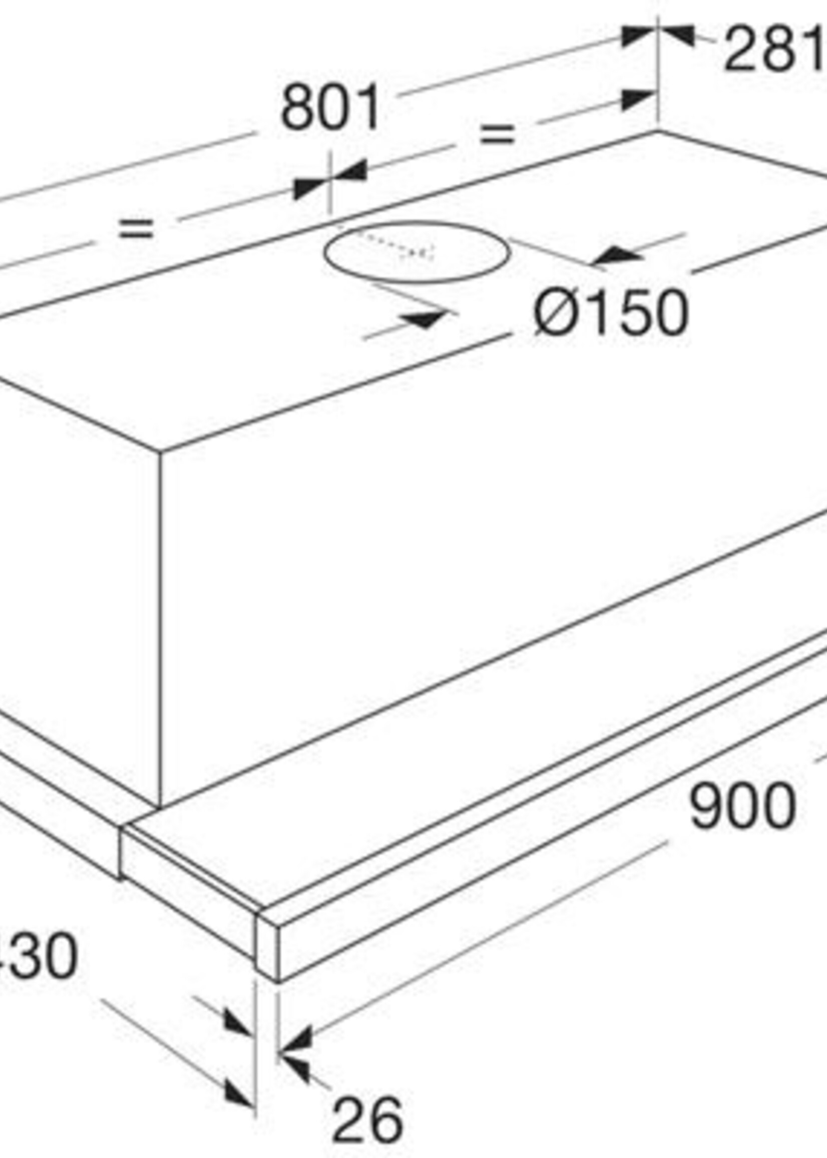Etna AV790RVS Vlakscherm Afzuigkap