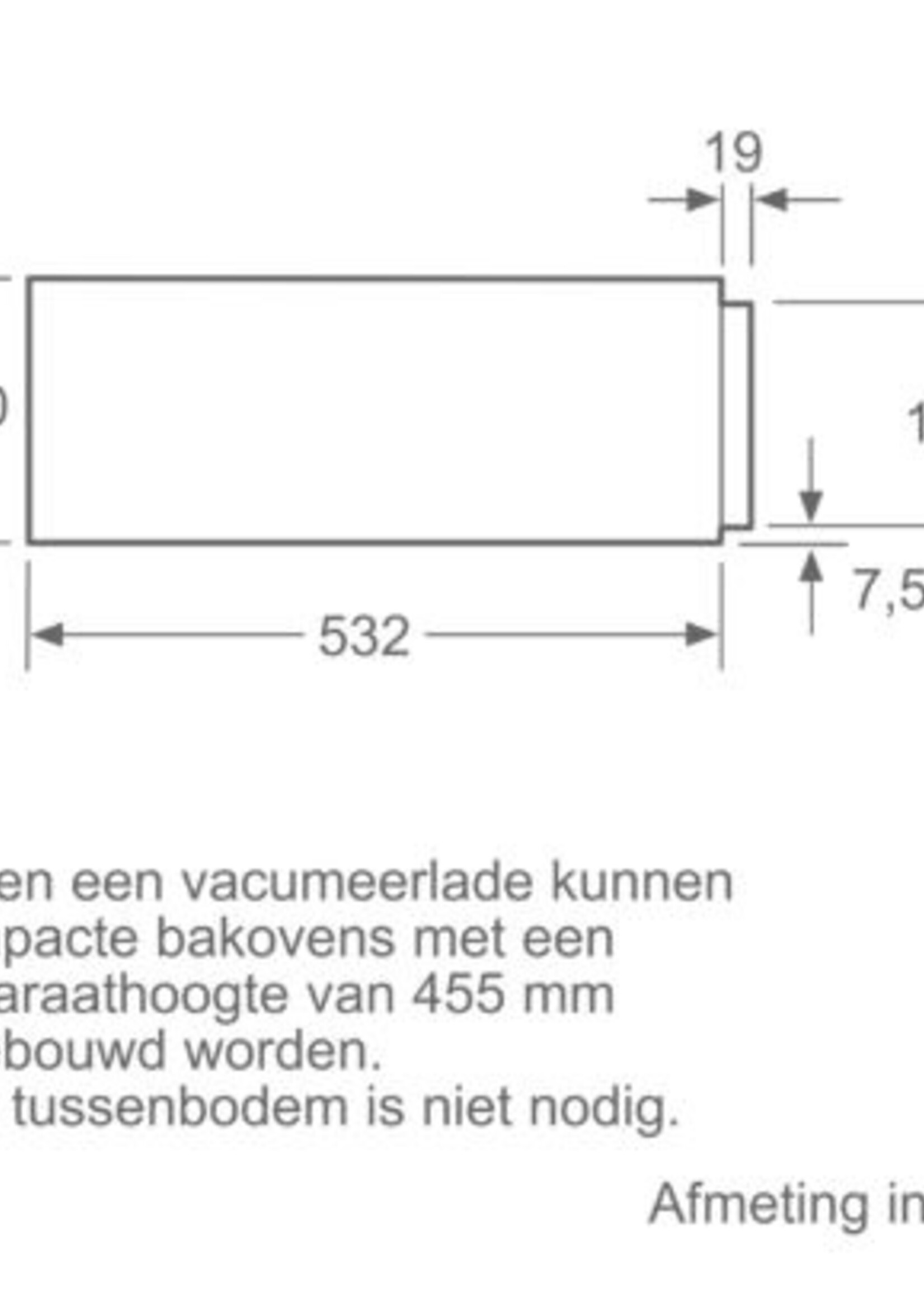 Siemens BV910E1B1 IQ700 studioLine Vacumeerlade