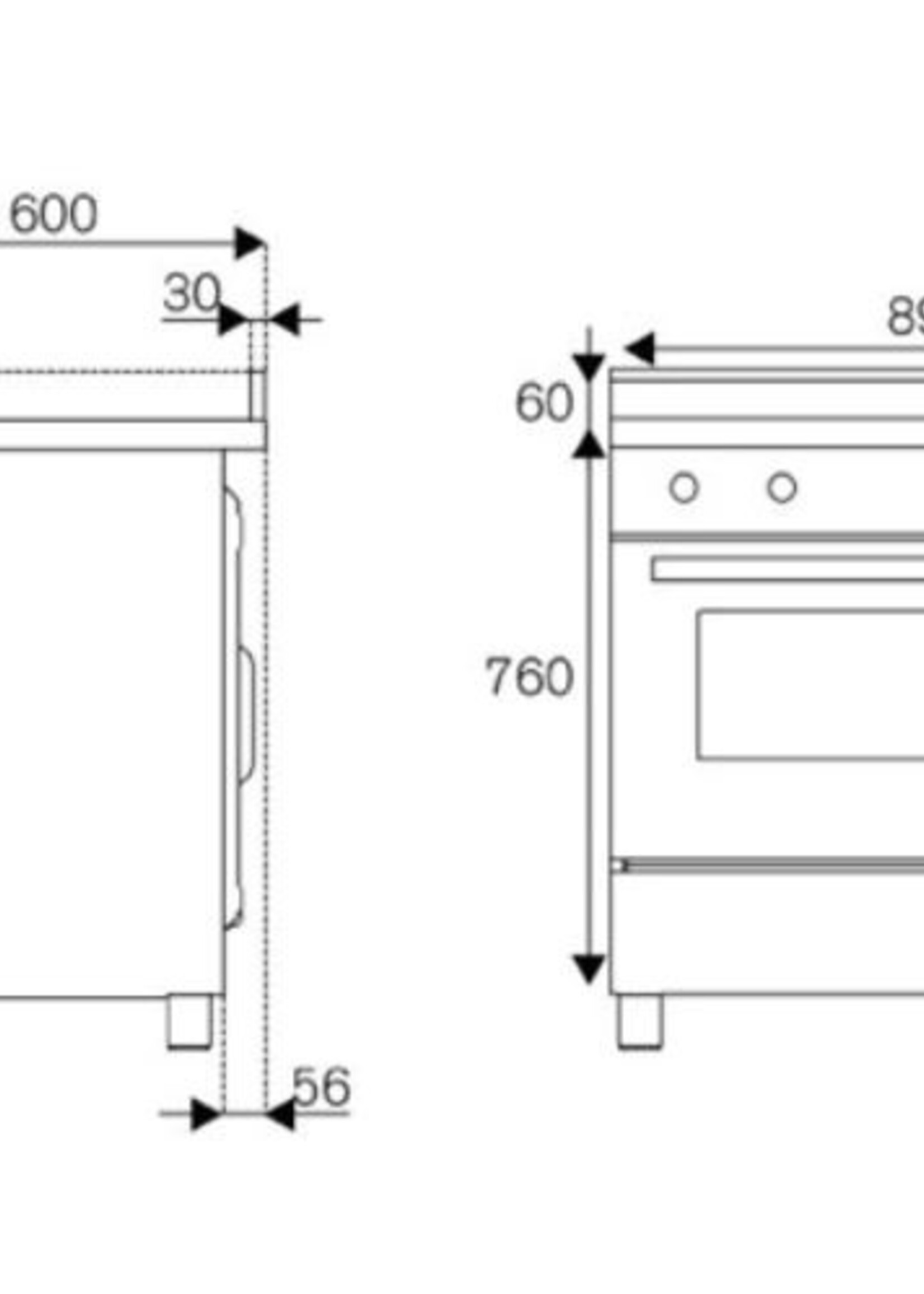 Bertazzoni MPL95I1ETNV Elektrische Oven Prime Line 90 cm