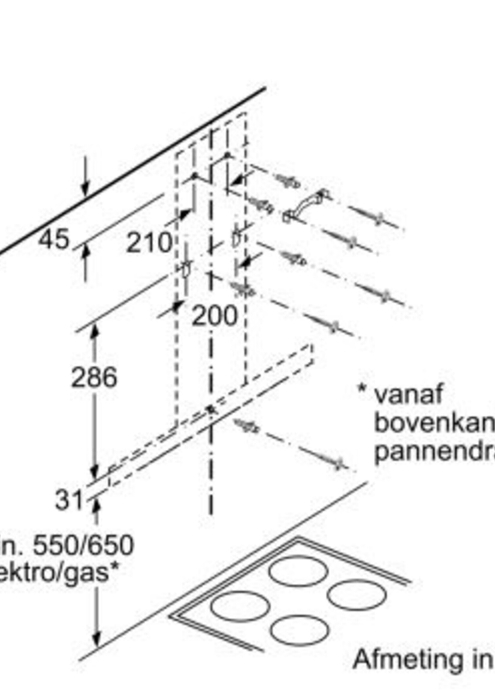 Bosch DWB66BC60 accent line Serie 2 Zwarte afzuigkap 60 cm