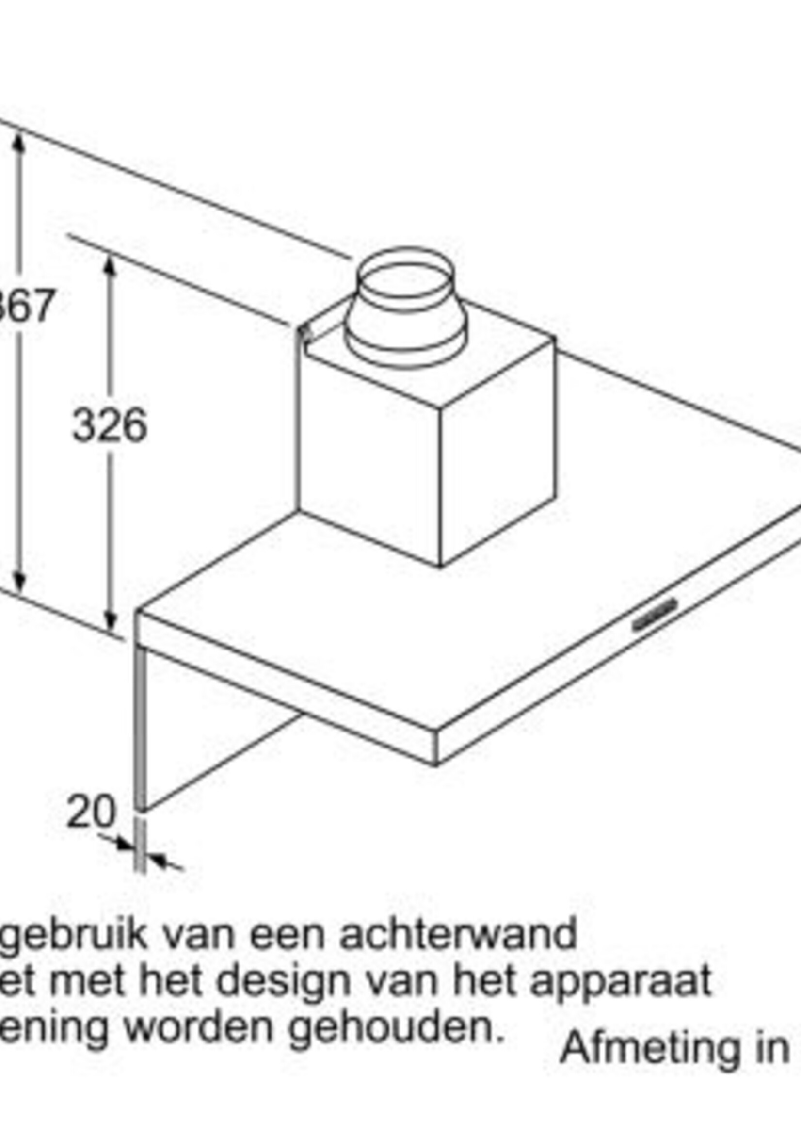 Bosch DWB96BC60 accent line Serie 2 Zwarte afzuigkap 90 cm