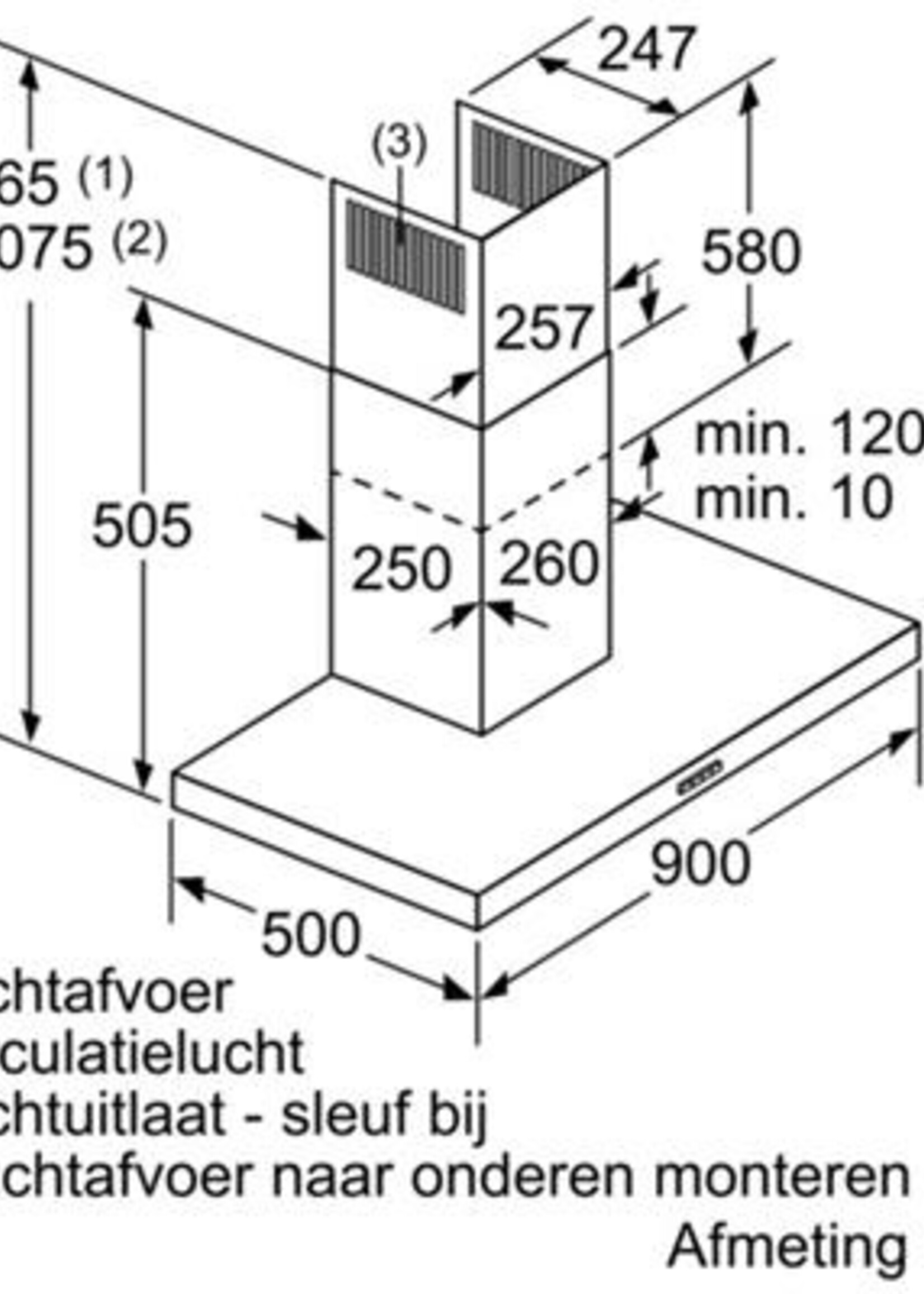 Bosch DWB96DM65 accent line Serie 4 Zwarte afzuigkap 90 cm