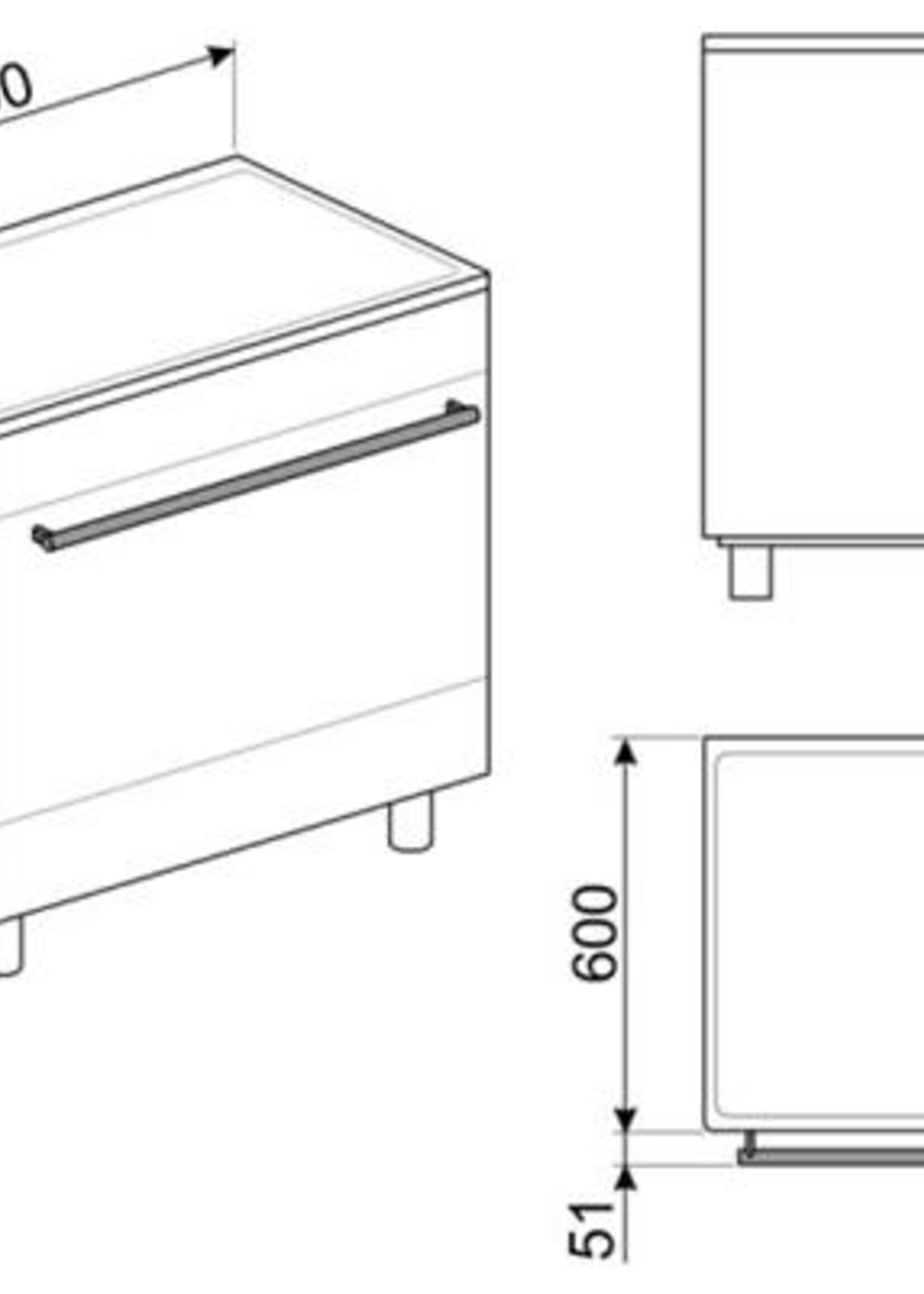 Smeg C91IEA9 Inductie Fornuis 90 cm