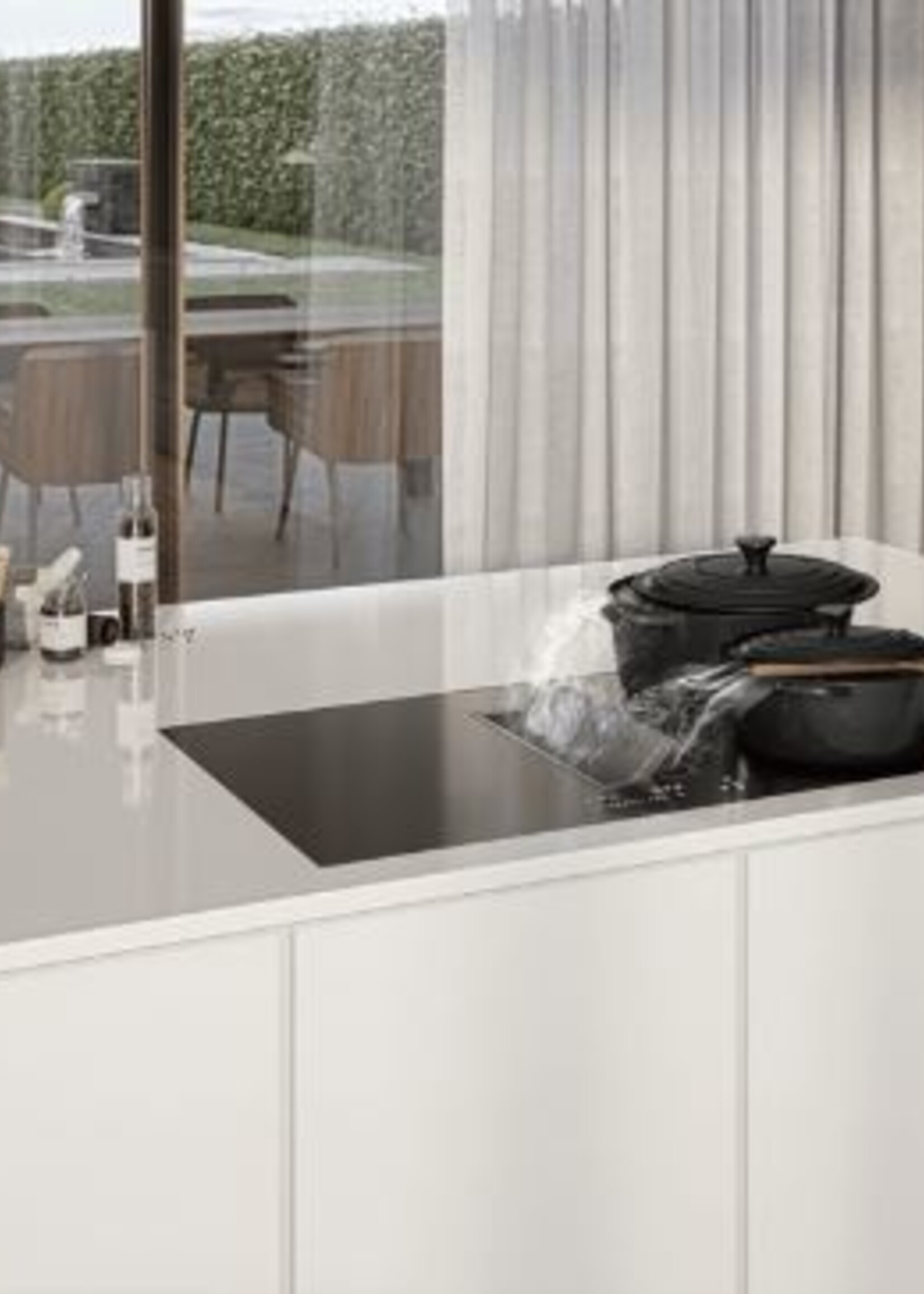 Opera Prima inductiekookplaat met afzuiging