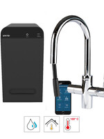 Unito LAVA | 3 in1 Cosmos Rond Chroom | Pullout 8 Liter