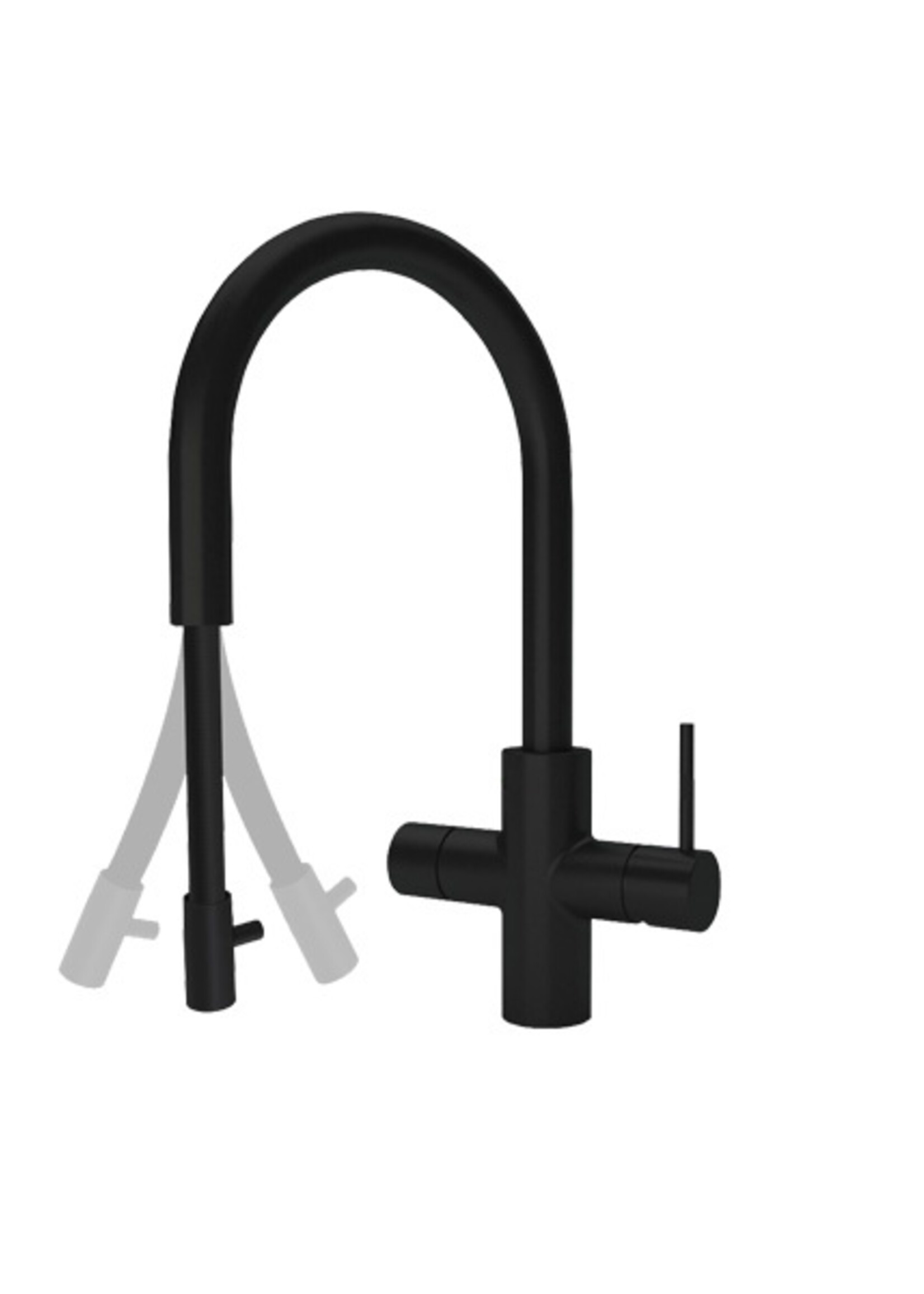 Unito Lava |  3-in-1 Cosmos Rond Pullout Zwart  8 Liter