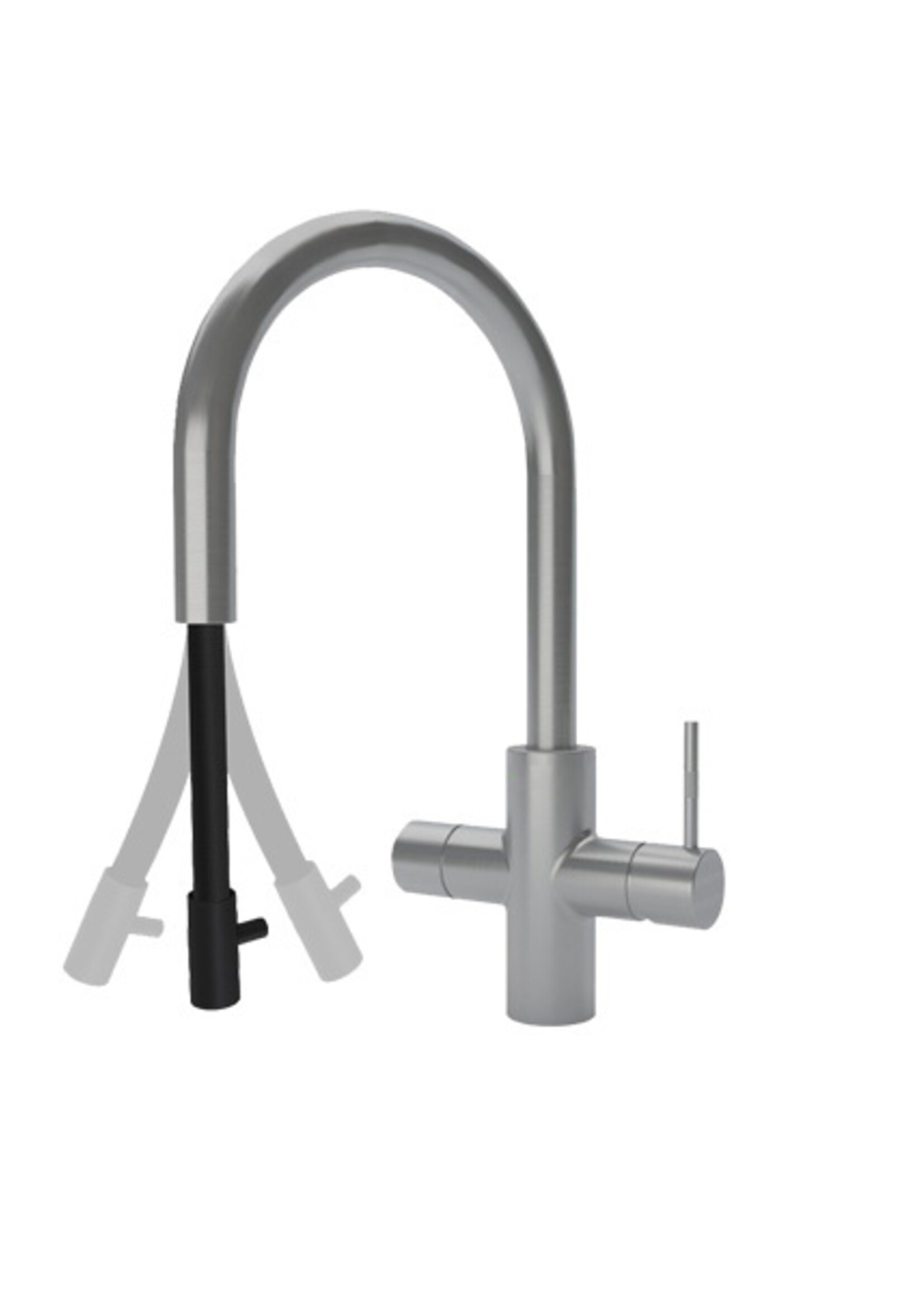Unito Sparkle | Cosmos 4 in1 Rond RVS | Pullout