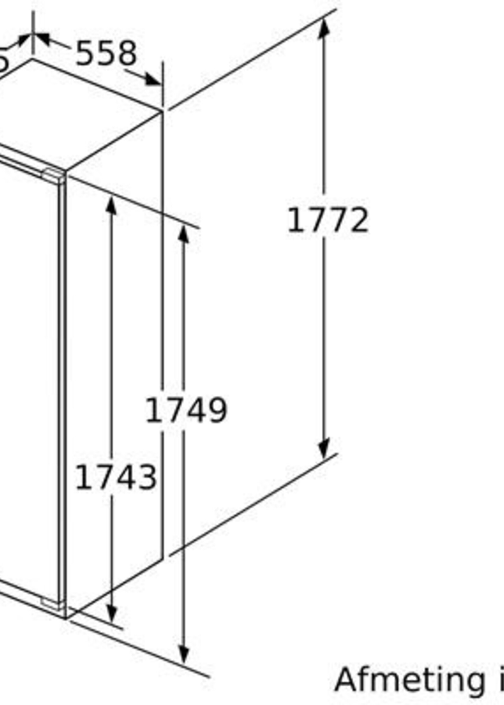 Siemens KI81RSOE0 Inbouw Koelkast 178 cm