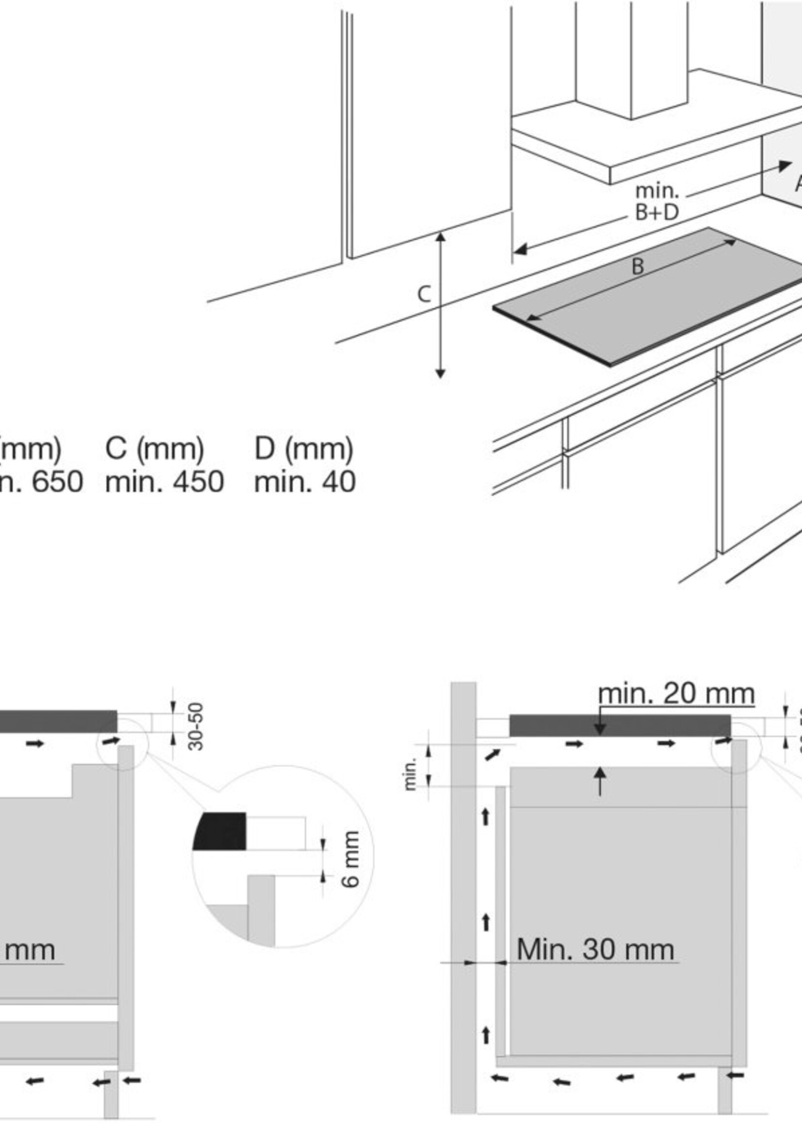 Etna KIF680DS Inductie kookplaat 80 cm