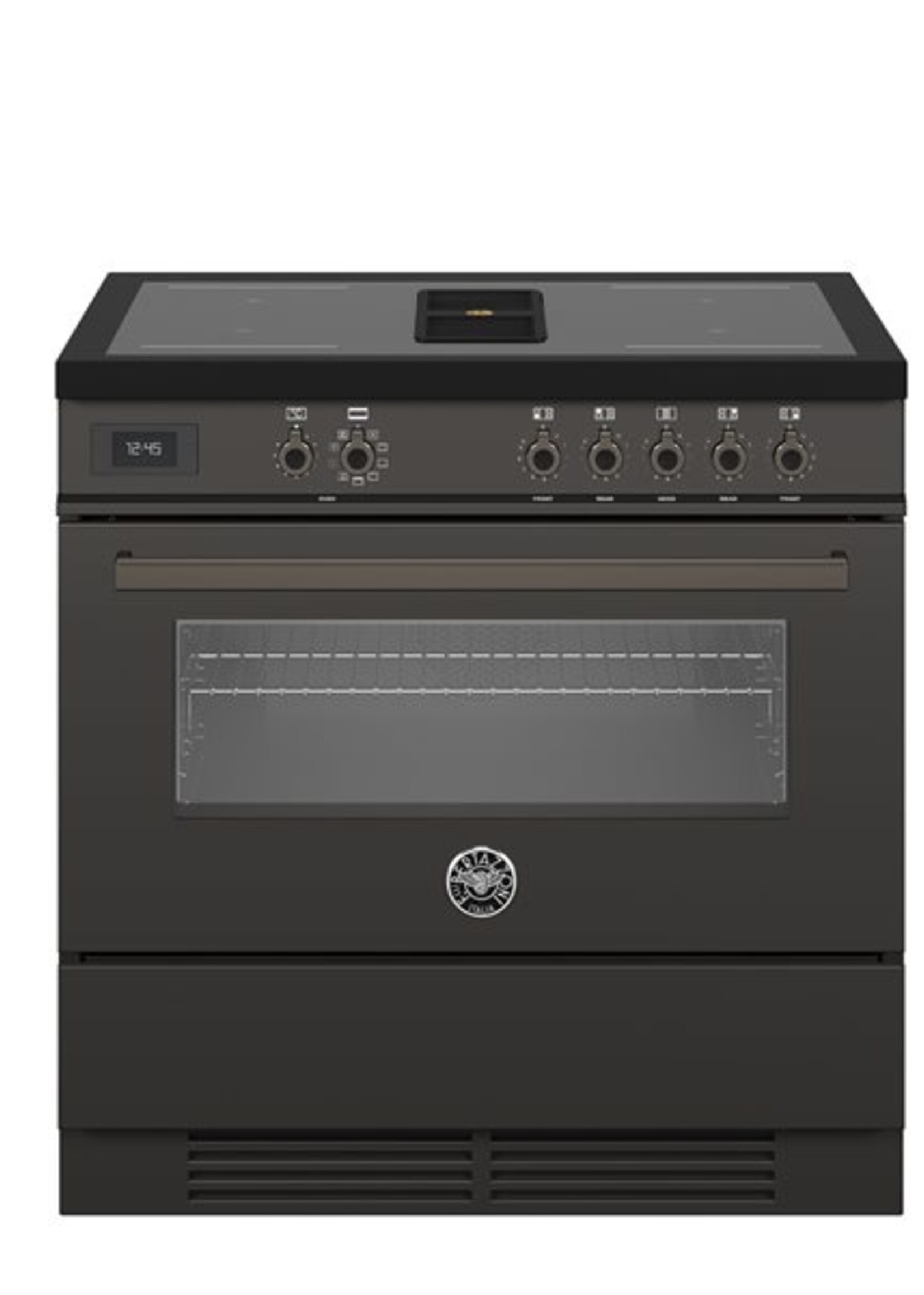 Bertazzoni Air-Tec inductie fornuis met werkbladafzuiging 90 cm