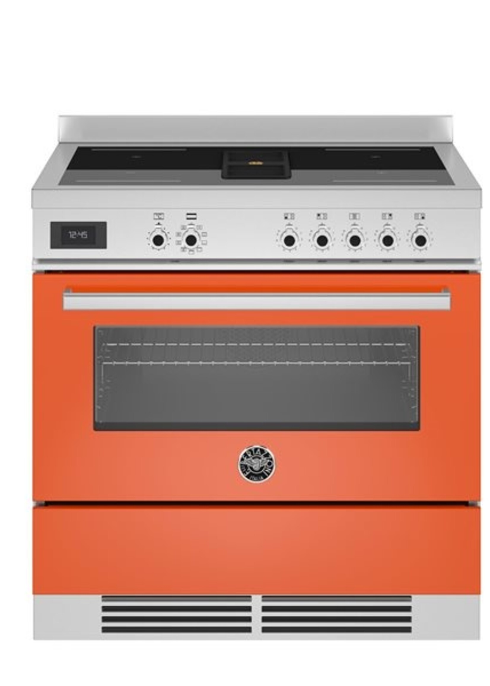 Bertazzoni Air-Tec inductie fornuis met werkbladafzuiging 90 cm