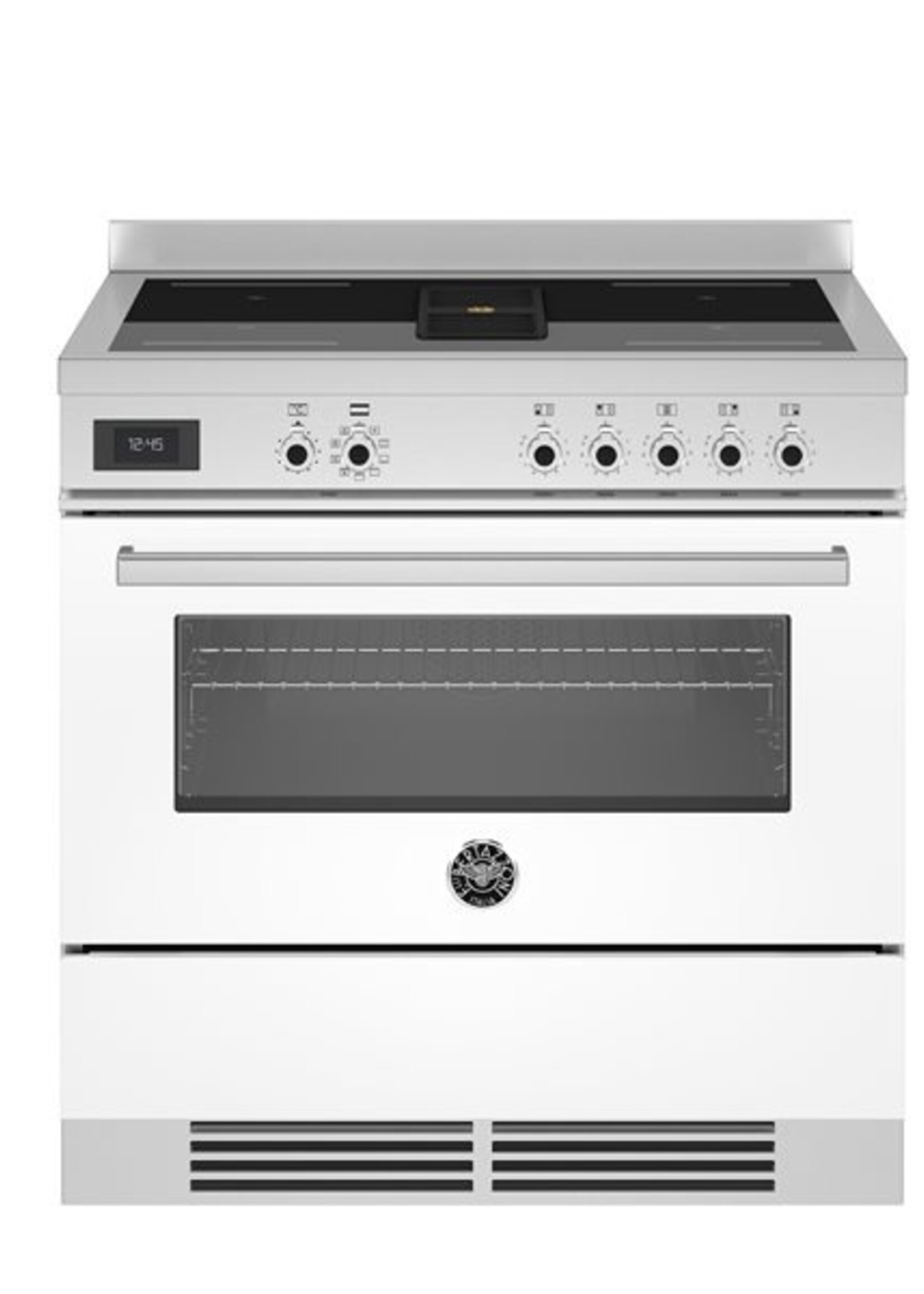 Bertazzoni Air-Tec inductie fornuis met werkbladafzuiging 90 cm