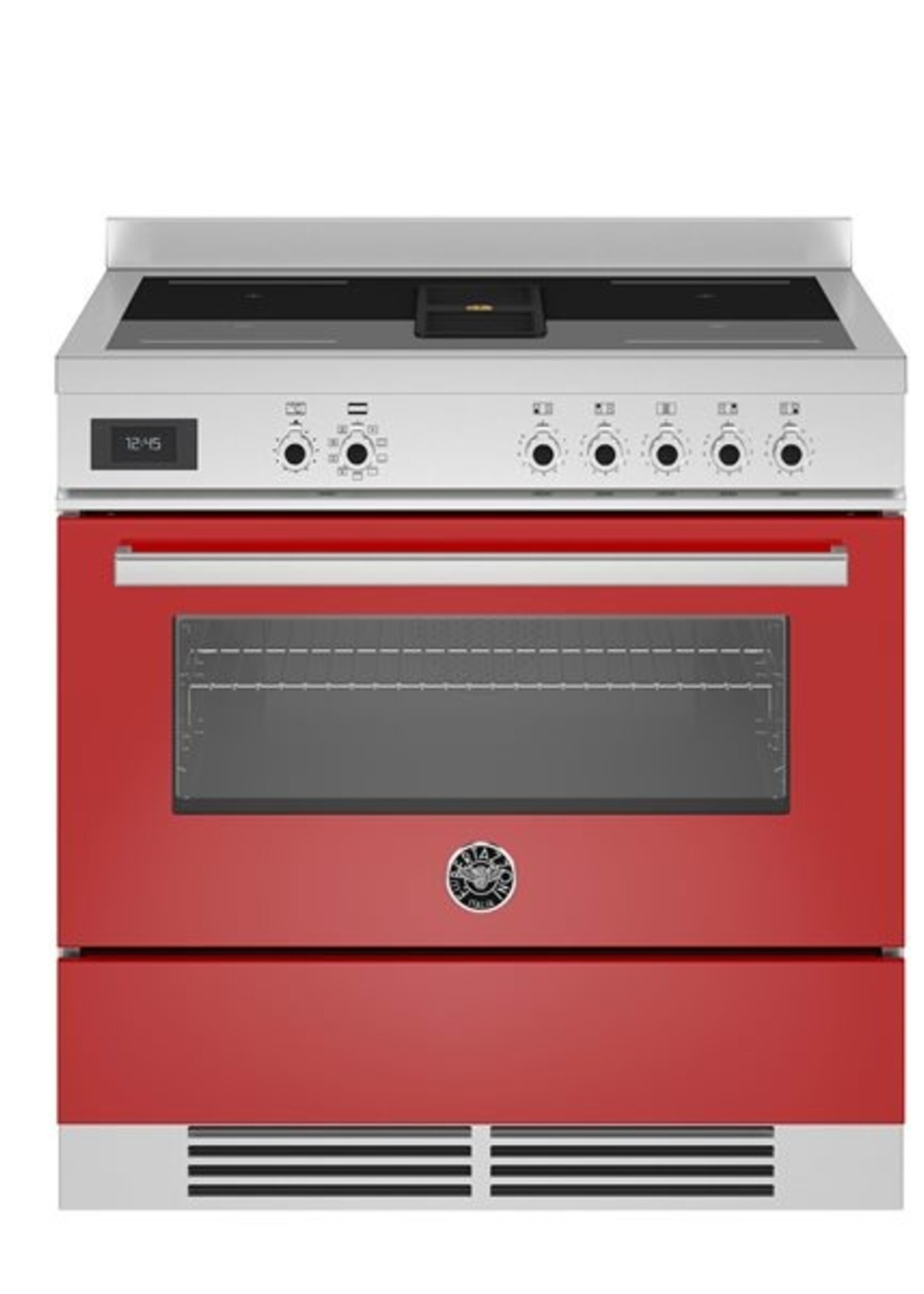 Bertazzoni Air-Tec inductie fornuis met werkbladafzuiging 90 cm