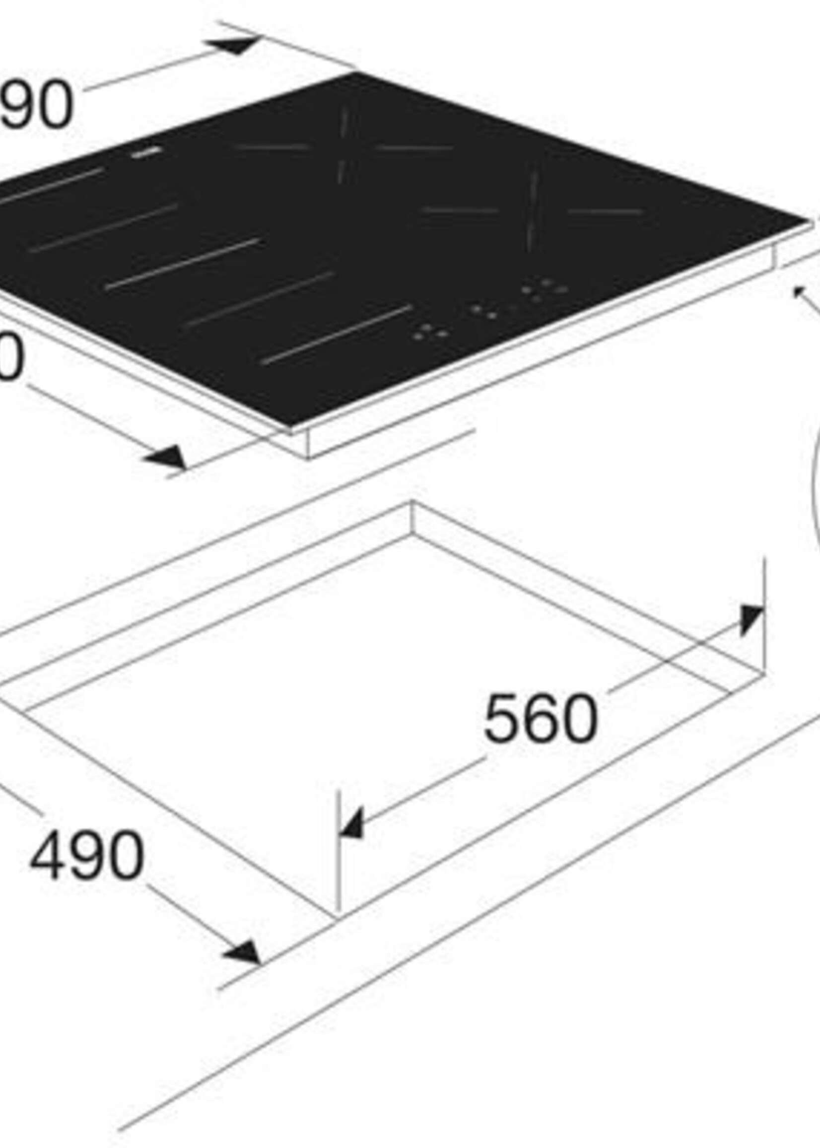 Etna KIF160ZT Inductie kookplaat 60 cm