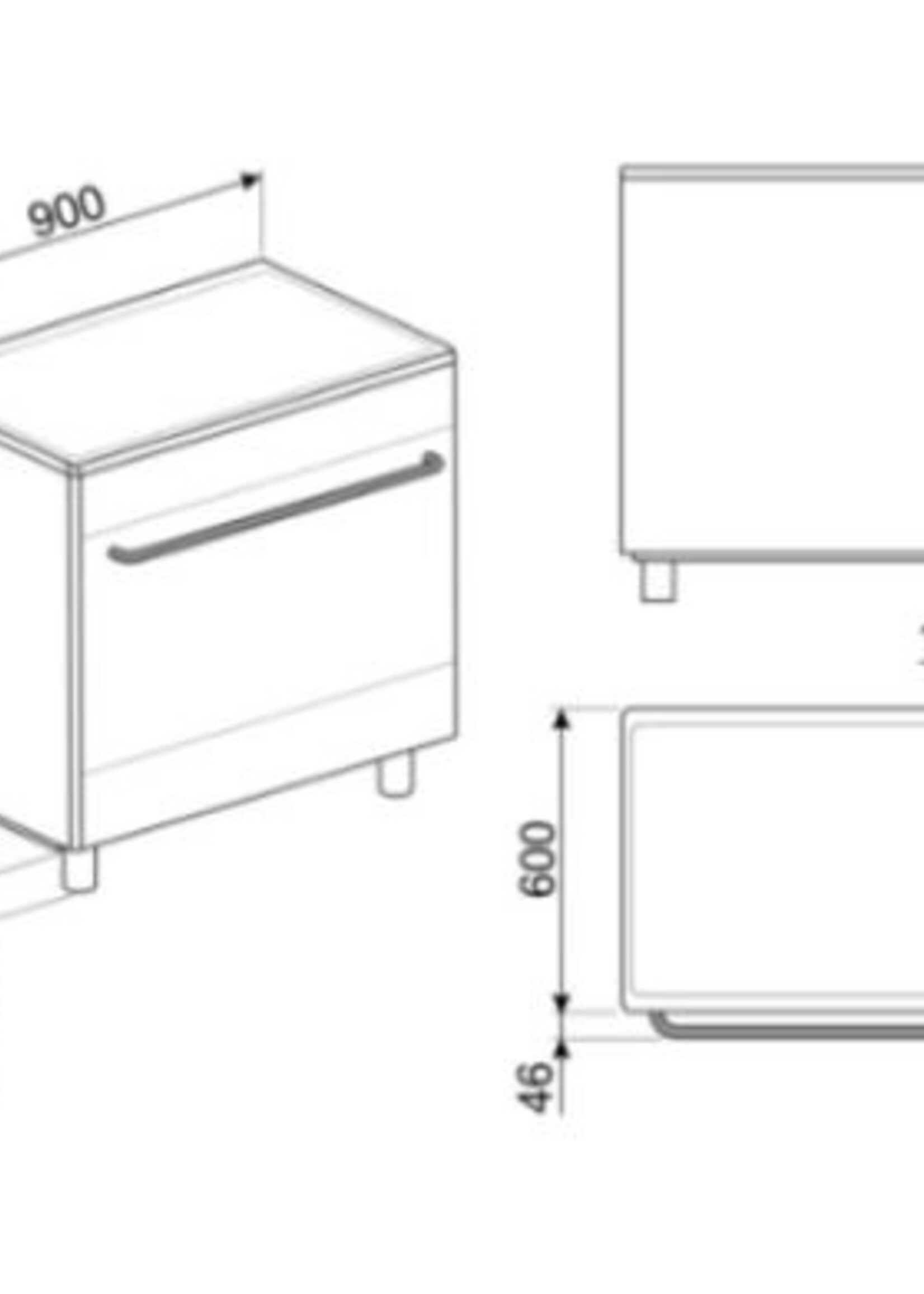 Smeg CG90IANT9 Inductie fornuis 90 cm