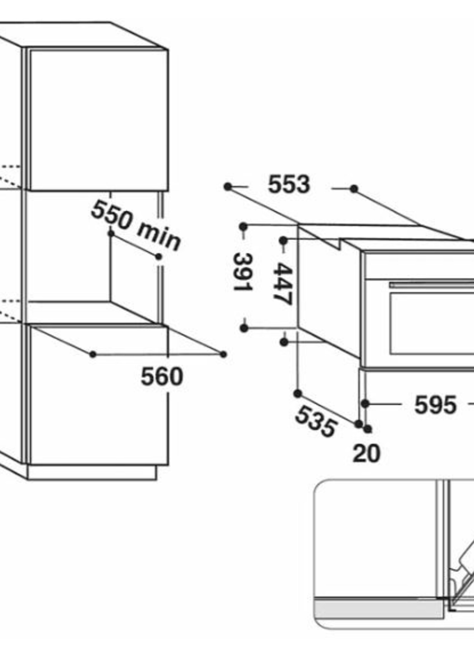 Whirlpool AMW 9607/IX Inbouw Combi Magnetron