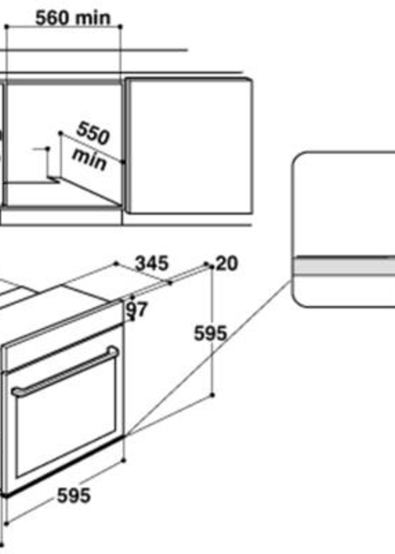 Whirlpool AKZ96240NB Solo Oven 60 cm