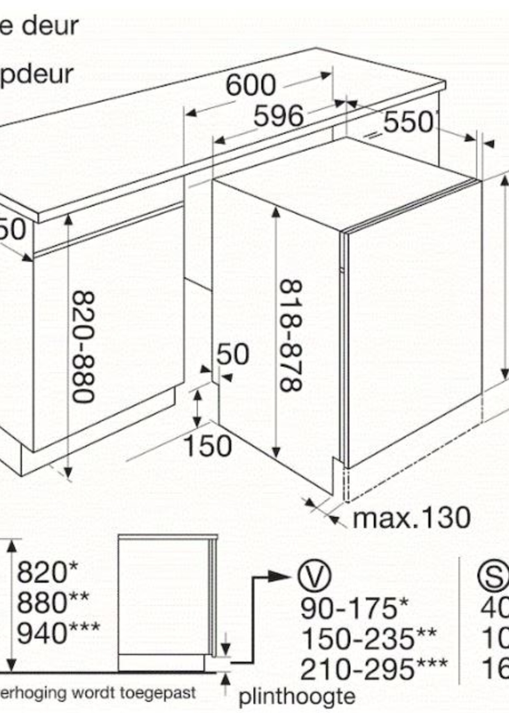 Atag VA5113MT Volledig geintegreerde vaatwasser 60 cm