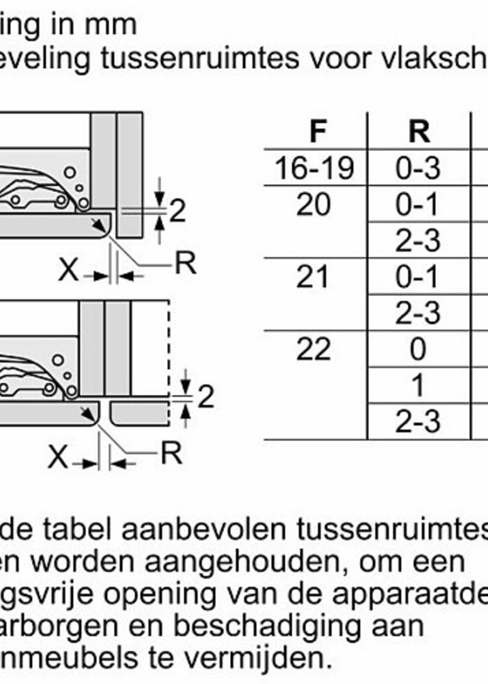 Bosch KIL22VFE0 Inbouw Koelkast met vriesvak 88 cm