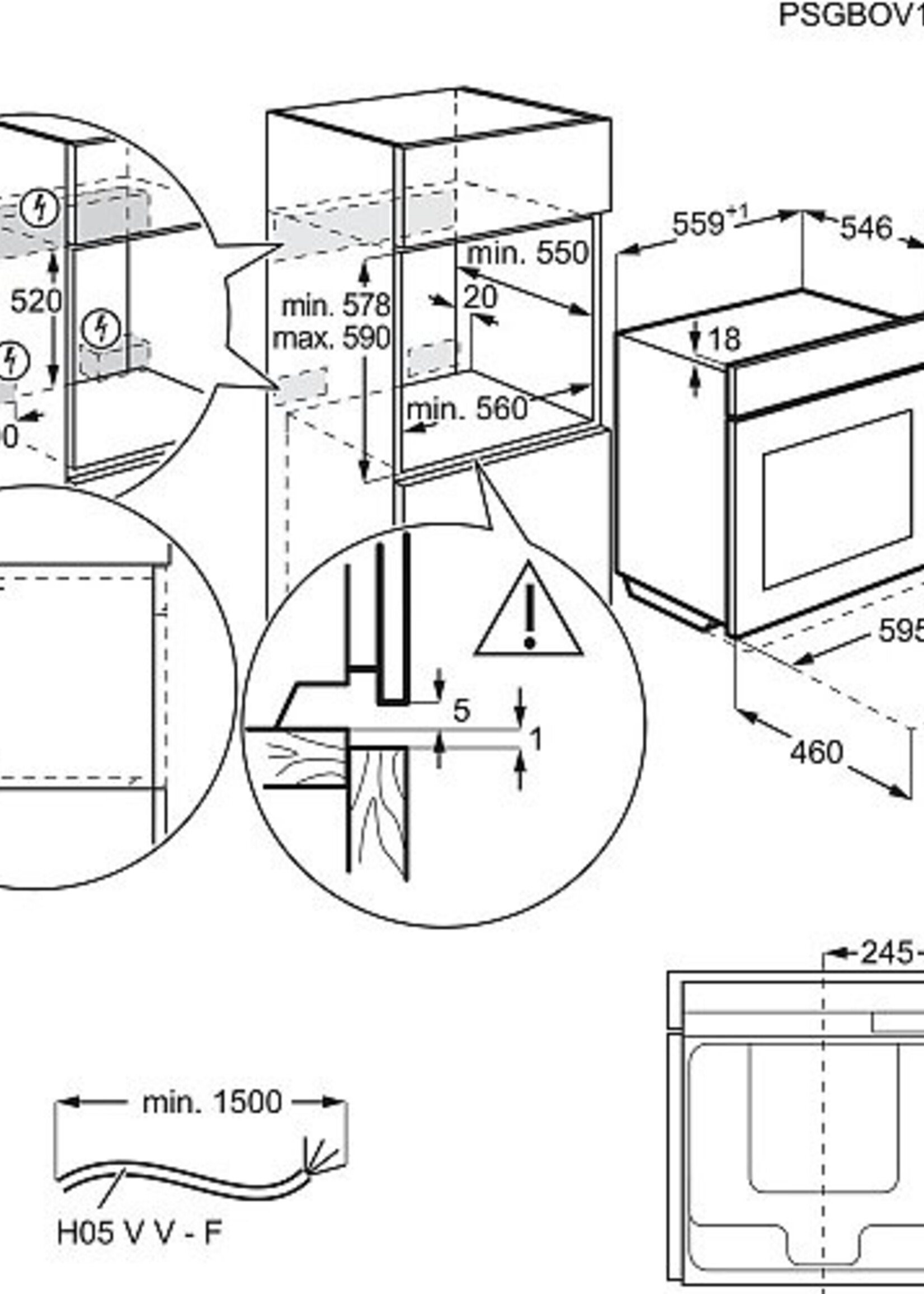 AEG BSE792280M Stoom oven 60 cm