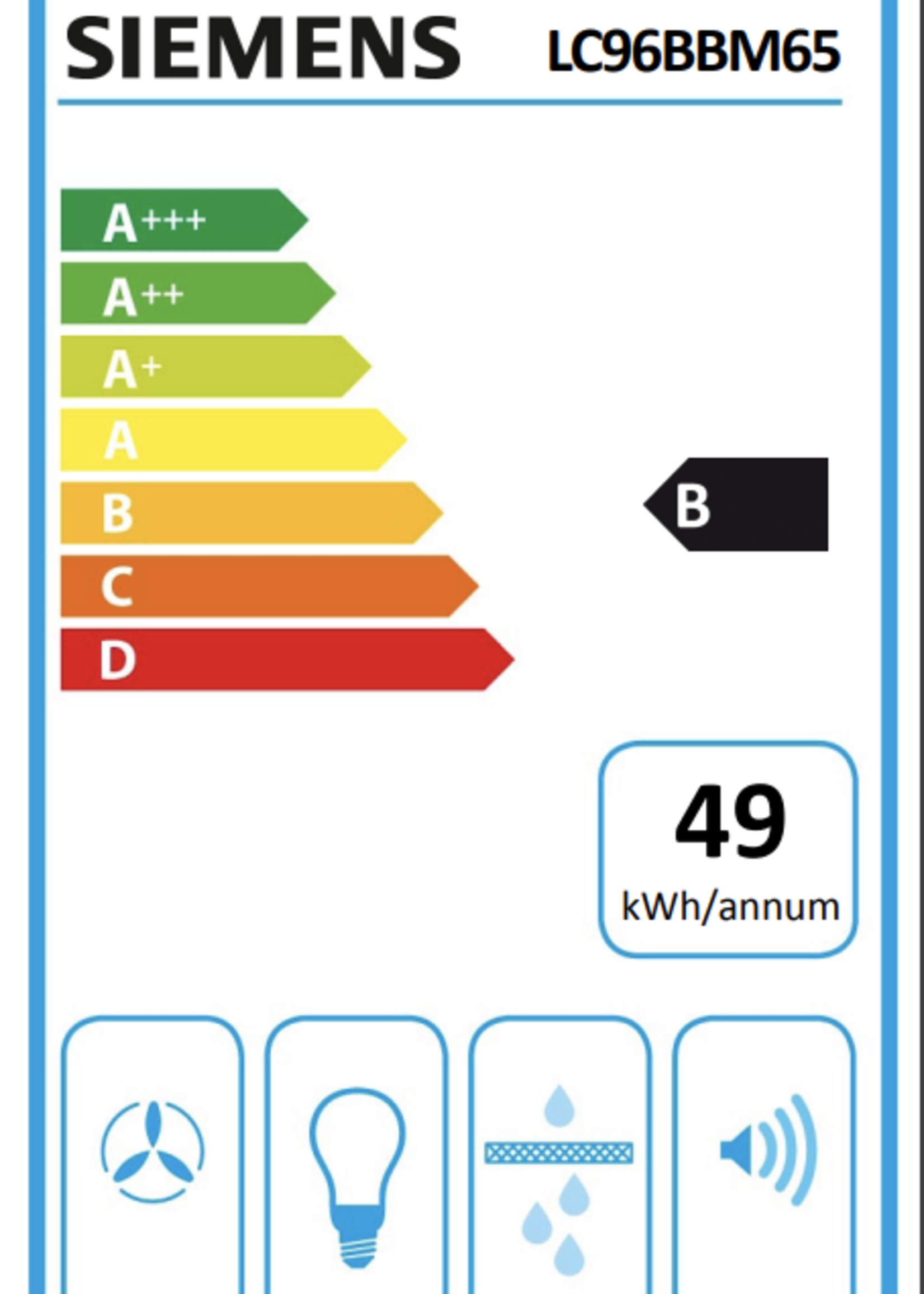 Siemens LC96BBM65 IQ300 studioLine Zwarte afzuigkap 90 cm