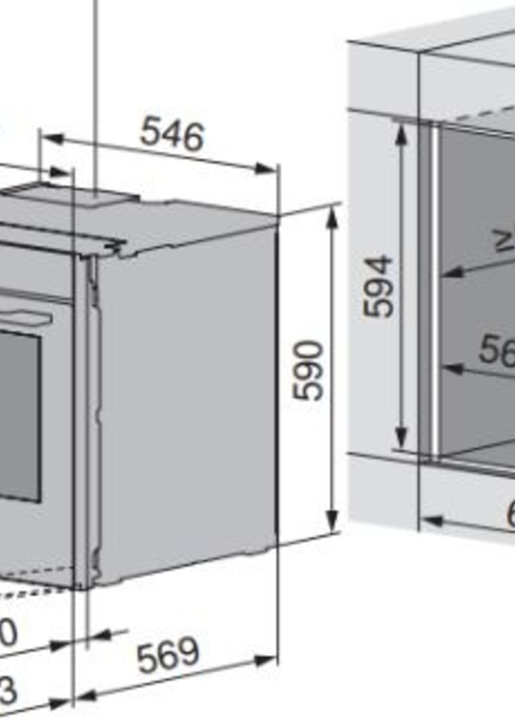 V-ZUG Combair V6000 60 AutoDoor Zwart