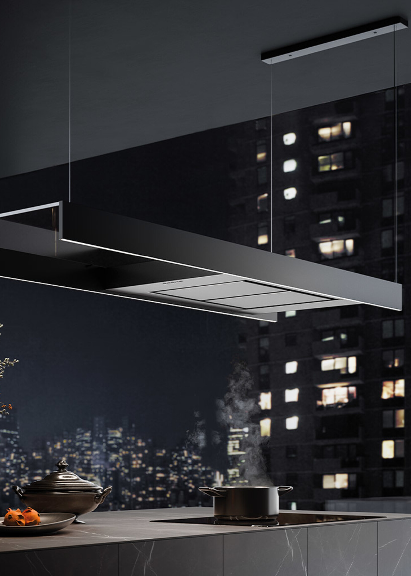 Falmec LIGHT120BL eilandafzuigkap  120cm