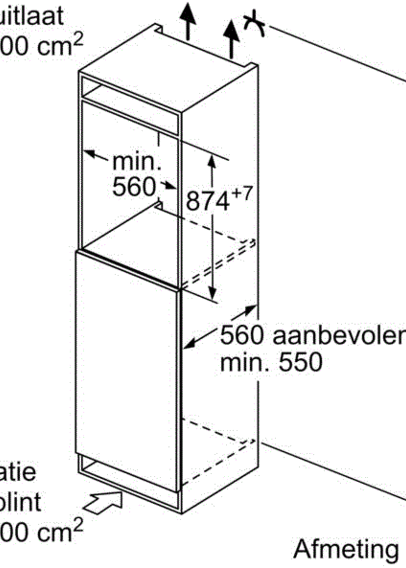 Siemens KI21R5SE0 Inbouw koelkast 88 cm
