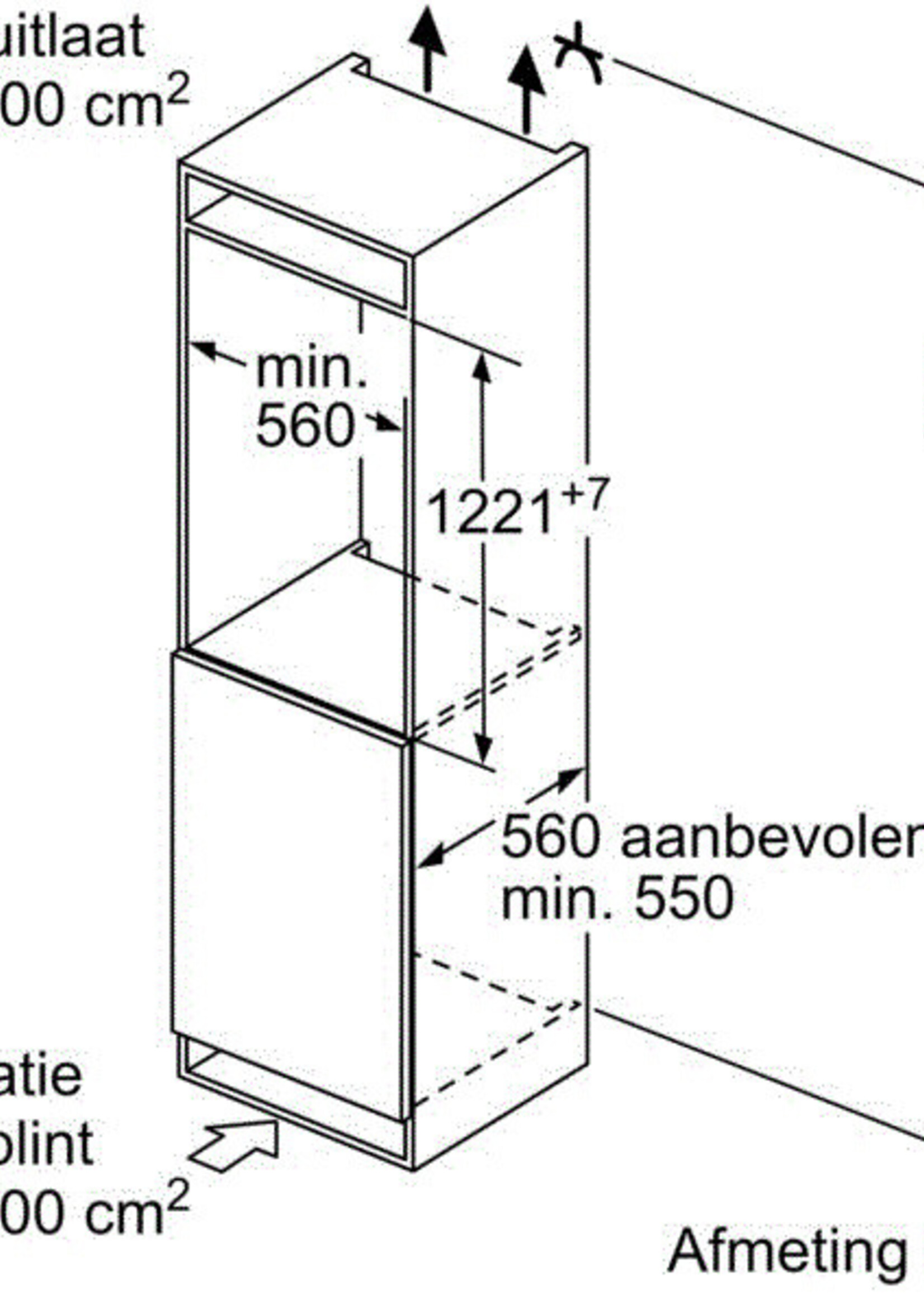 Bosch KIL42SFE0 Inbouw koelkast 122 cm