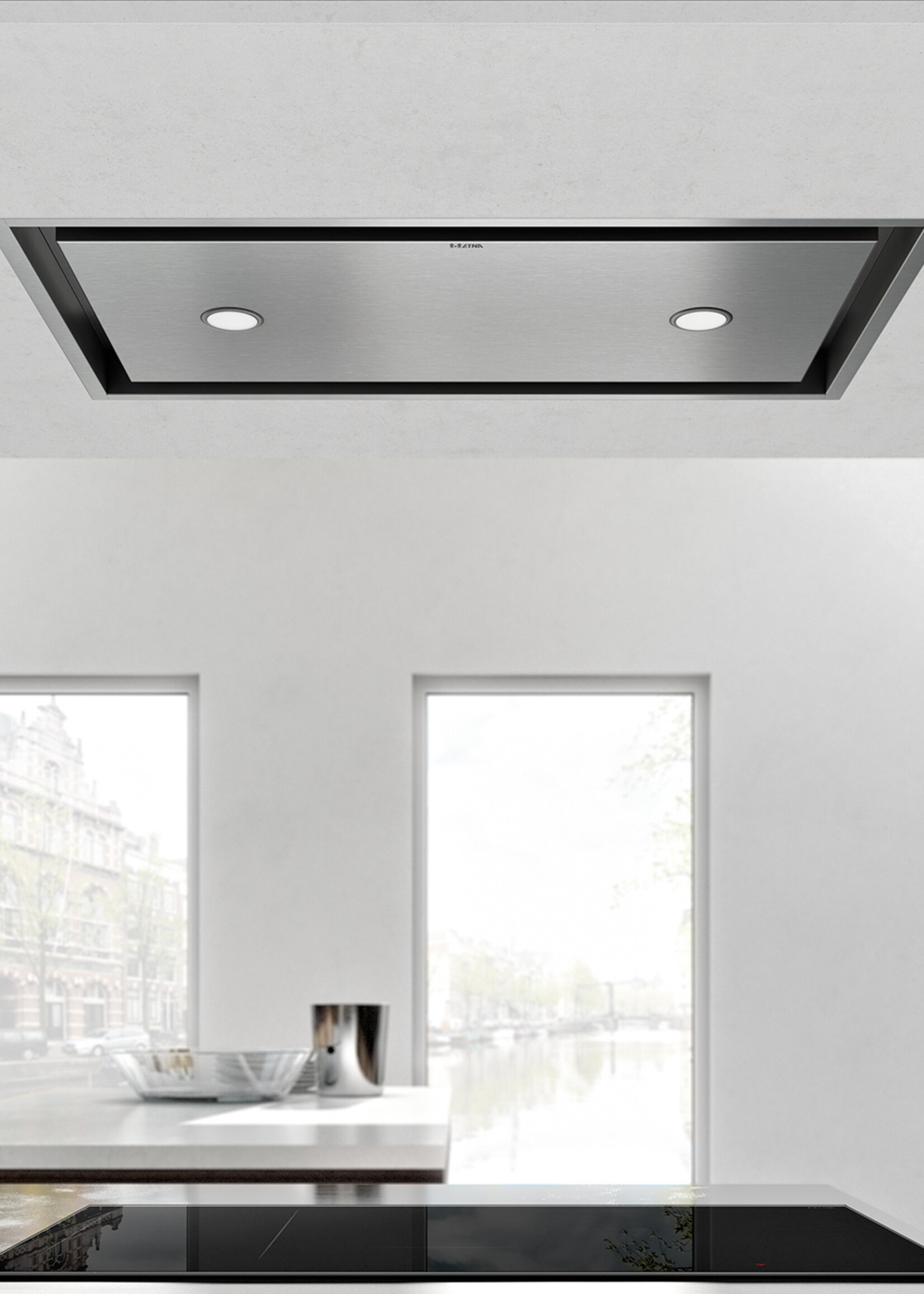 Etna  AIP790CRVS Afzuigkap plafondunit 90 cm