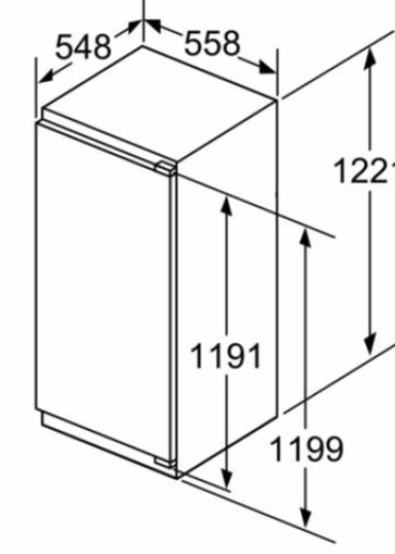 Siemens KI41RADD1 Inbouw koelkast 122 cm