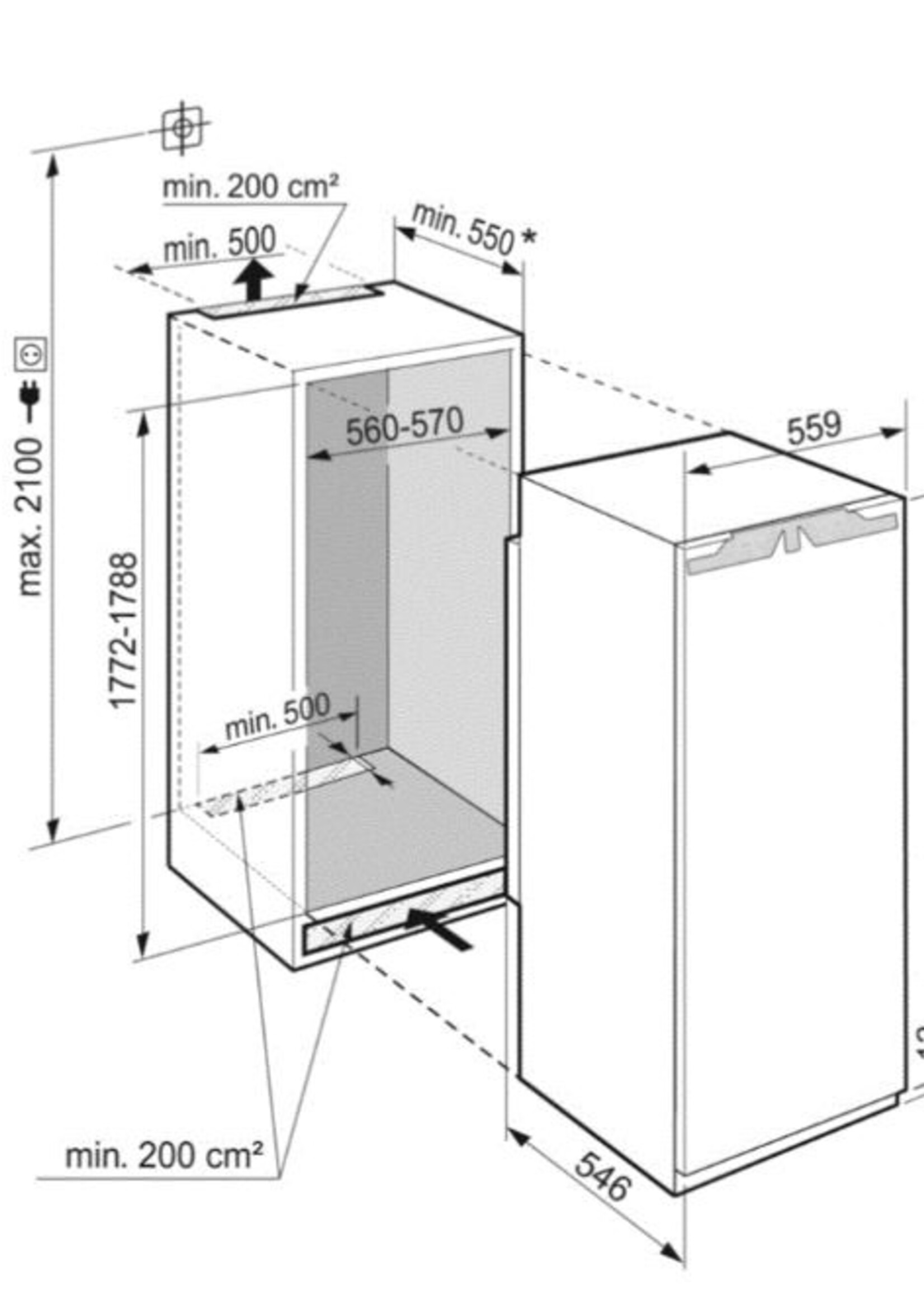 Liebherr IRBd5170-20 Inbouw koelkast 178 cm