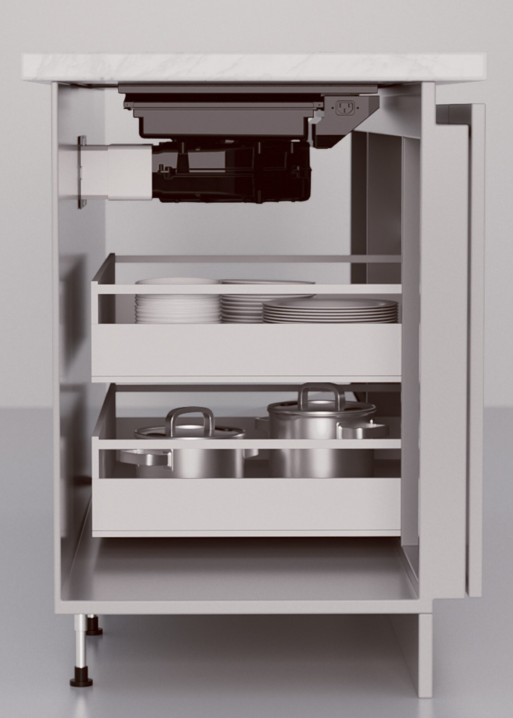 Pelgrim IKR3084F Inductie kookplaat met afzuiging 80 cm
